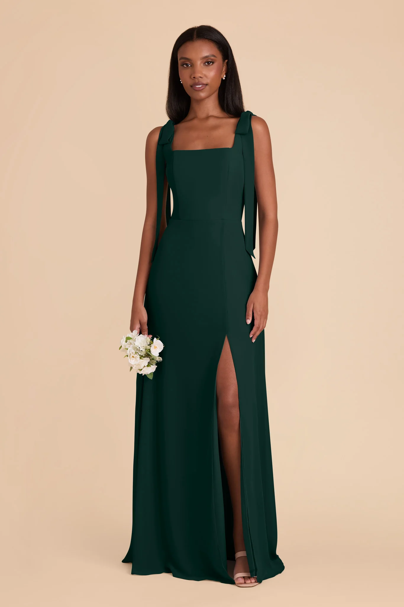 Chiffon Emerald Dress - XNAUWBI