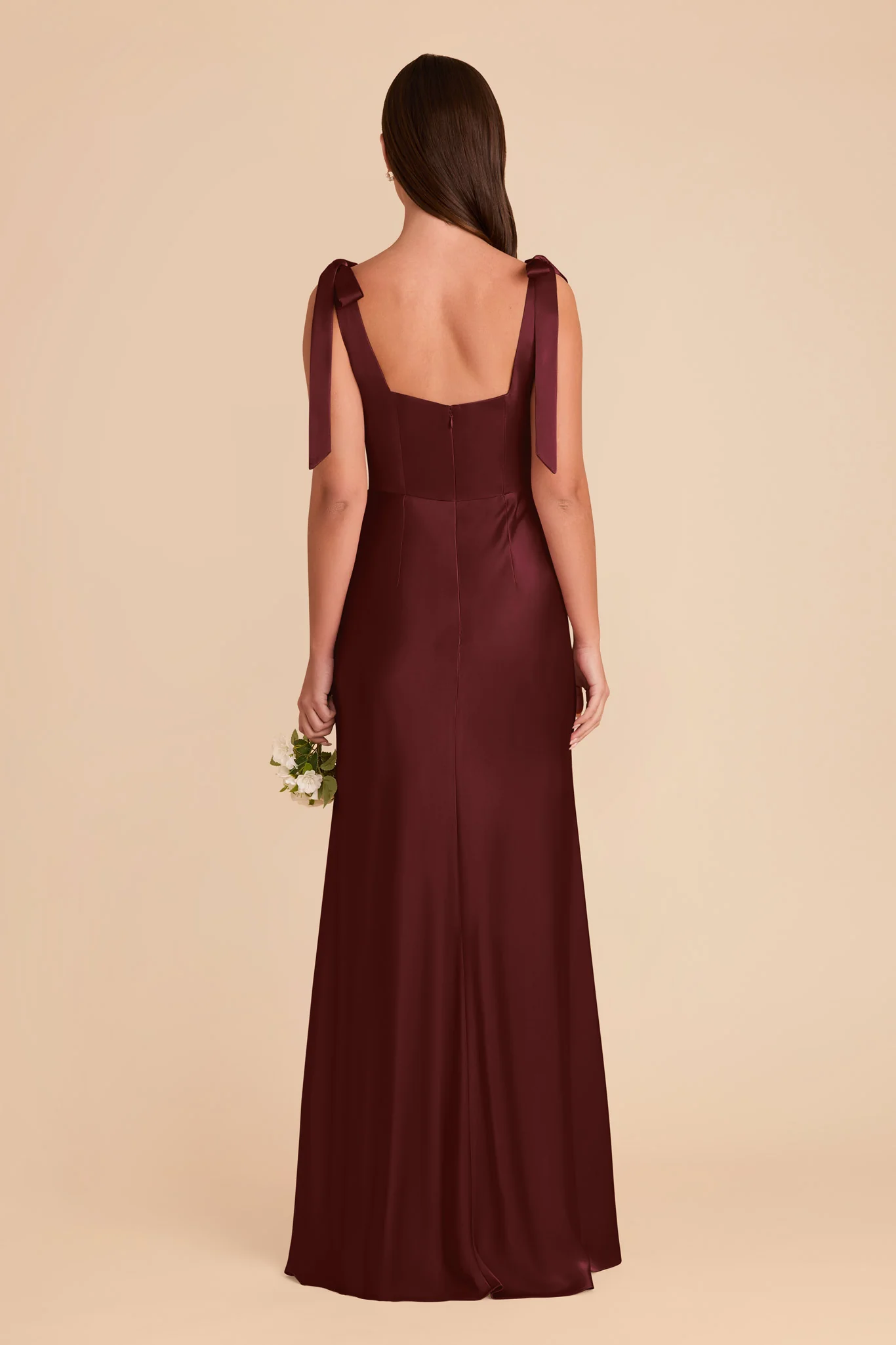 Matte Satin Cabernet Dress - XNAUWBI