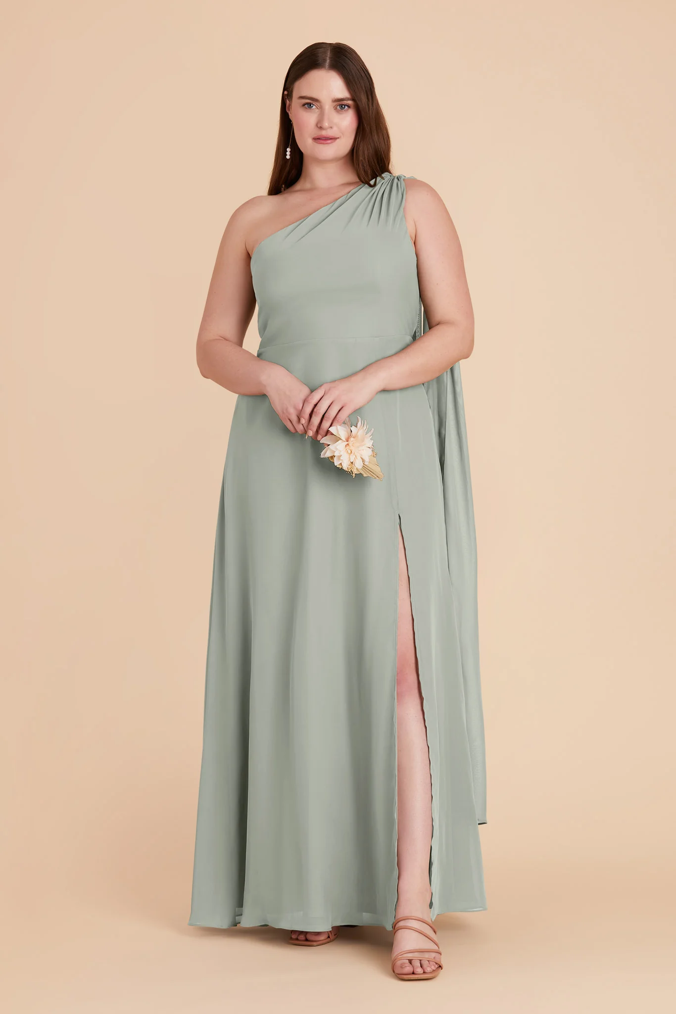 Chiffon Sage Dress - XNAUWBI