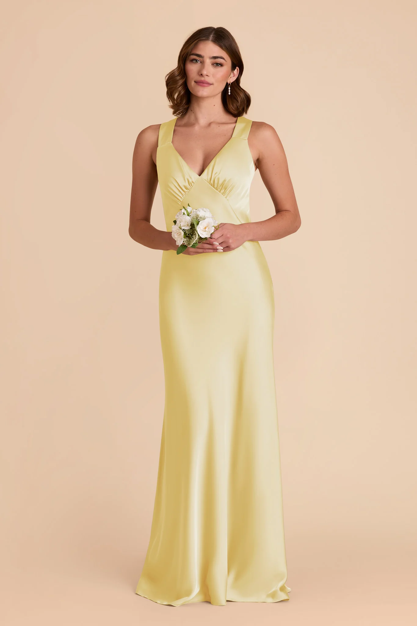 Matte Satin Lemon Sorbet Dress - XNAUWBI