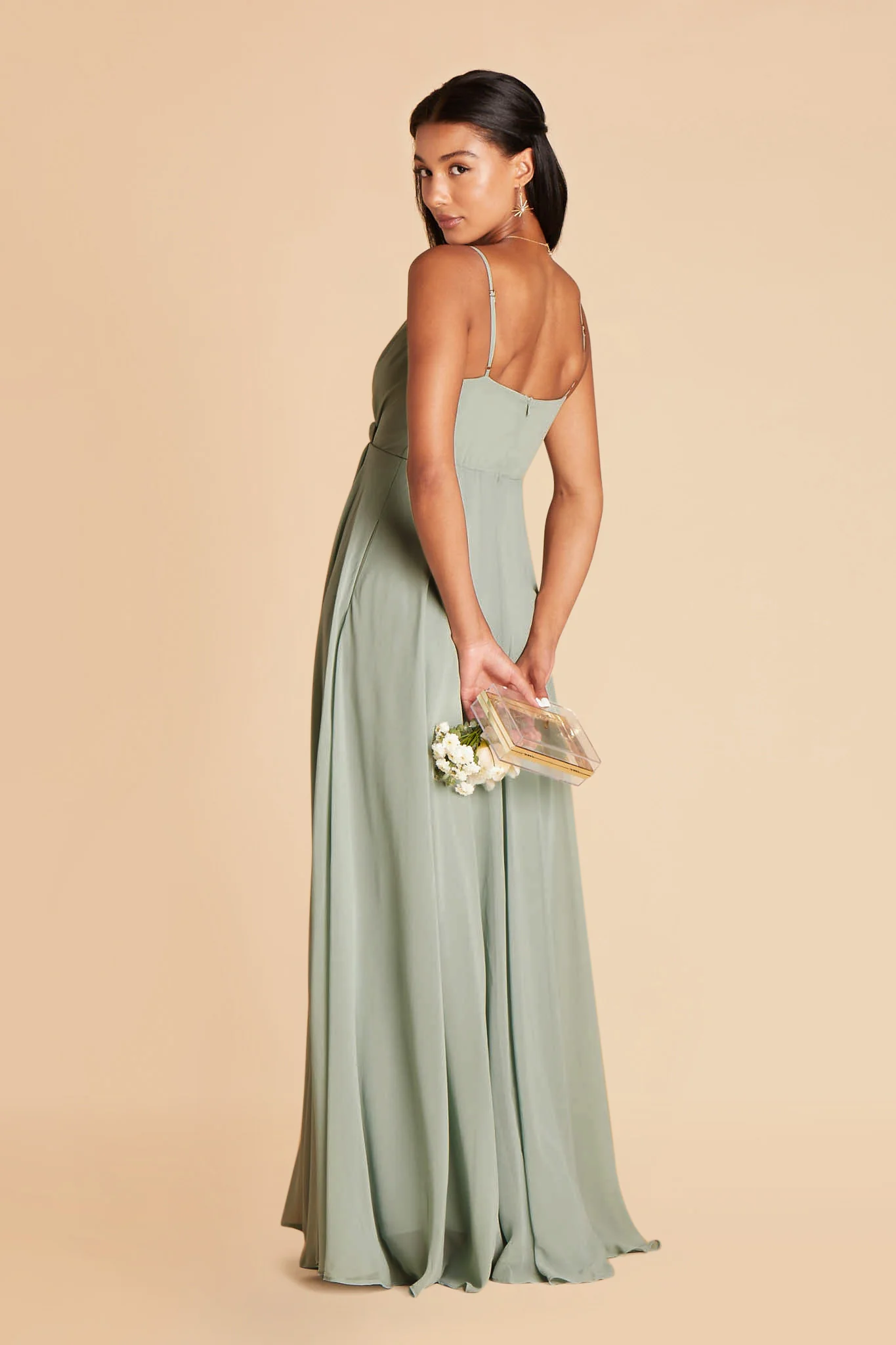 Chiffon Sage Dress - XNAUWBI