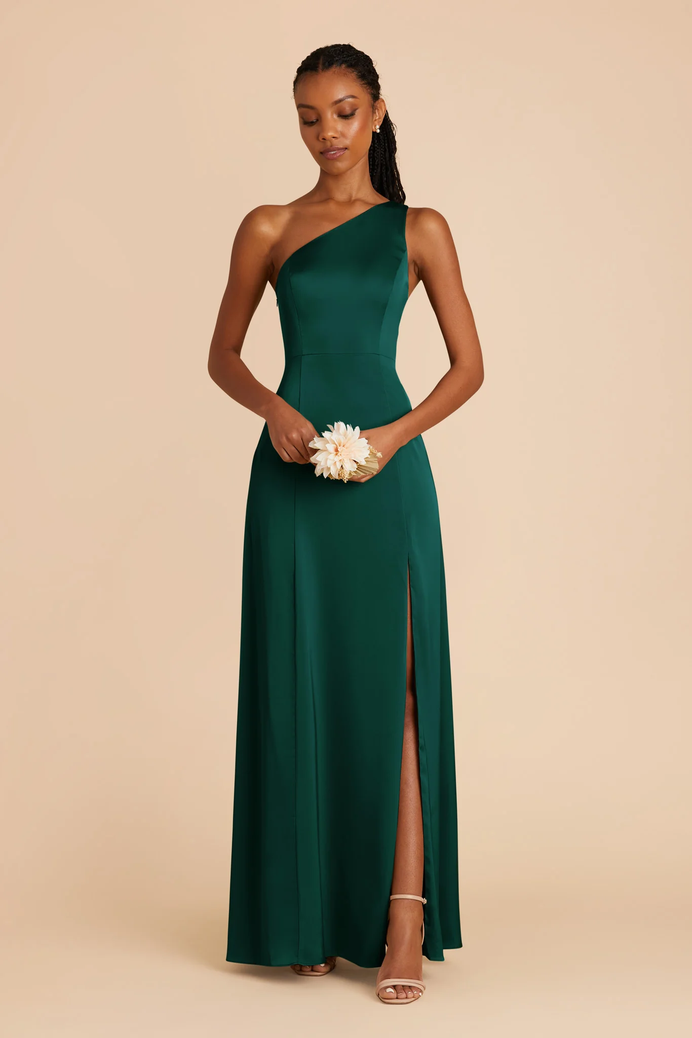 Matte Satin Emerald Dress - XNAUWBI