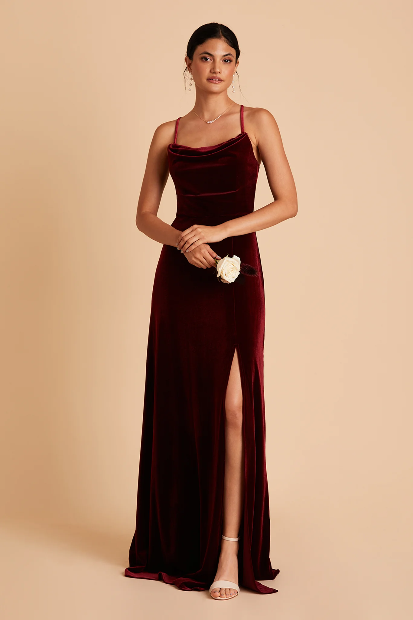 Velvet Cabernet Dress - XNAUWBI