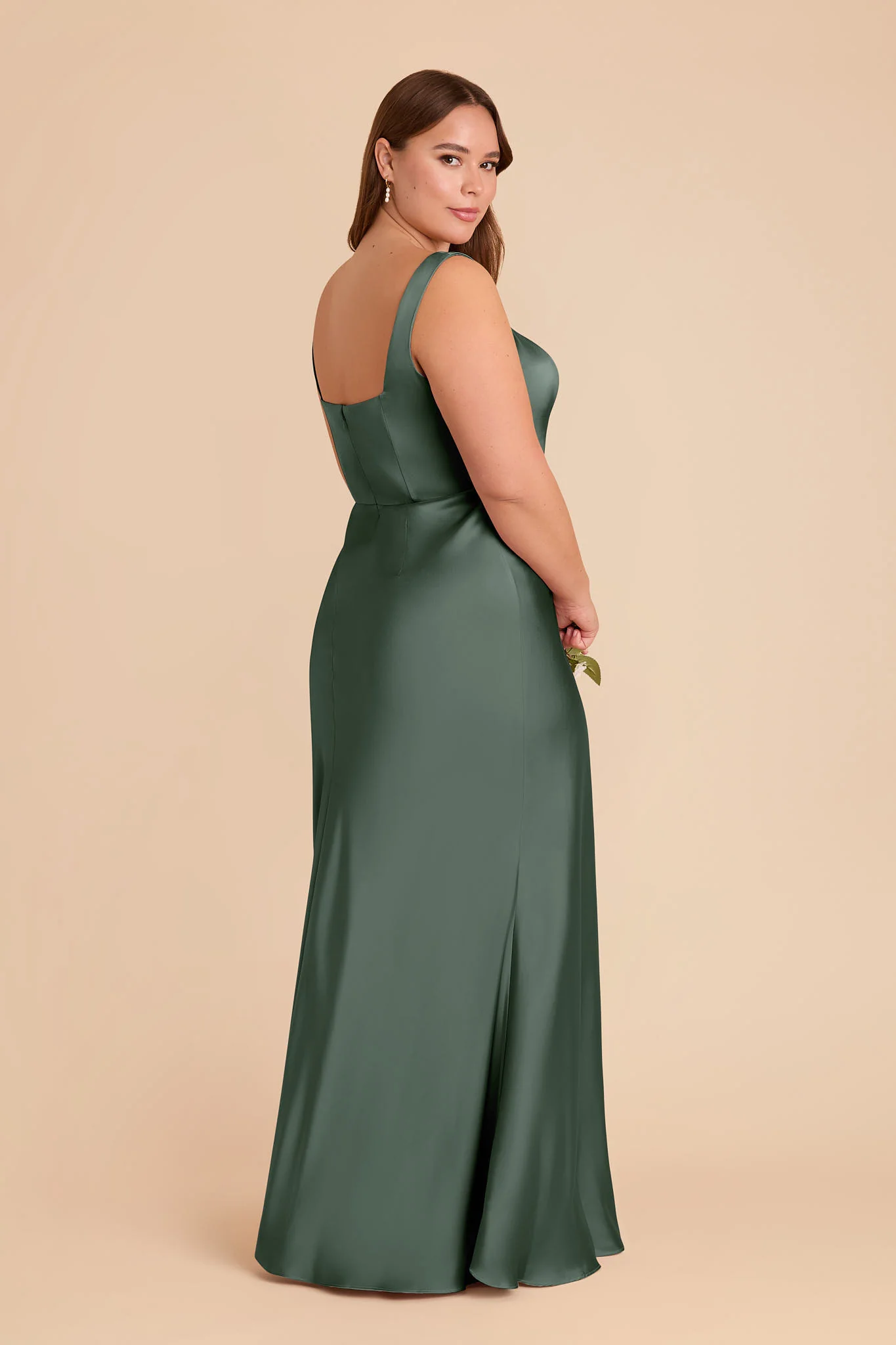 Matte Satin Eucalyptus Dress - XNAUWBI