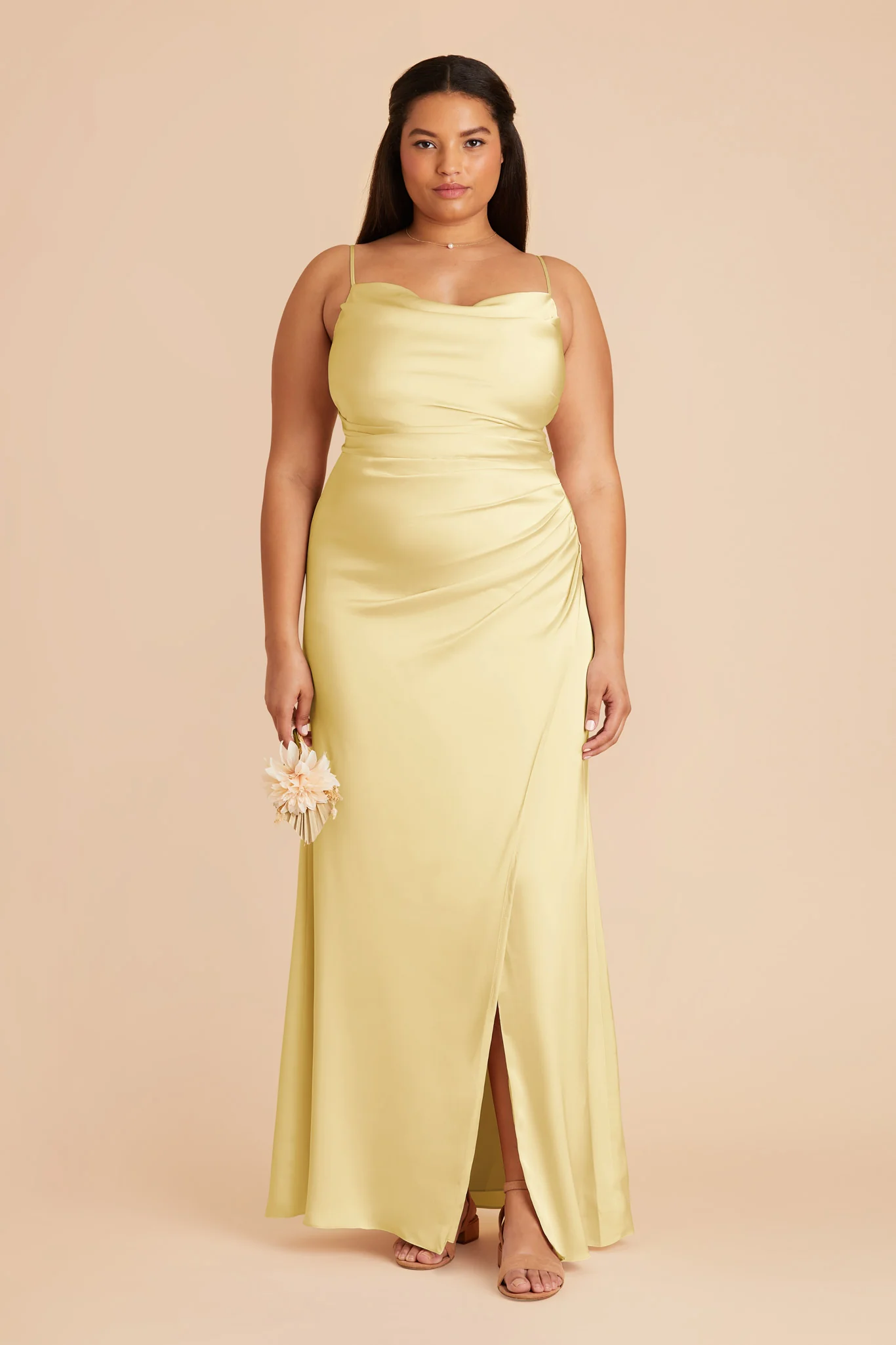 Matte Satin Lemon Sorbet Dress - XNAUWBI