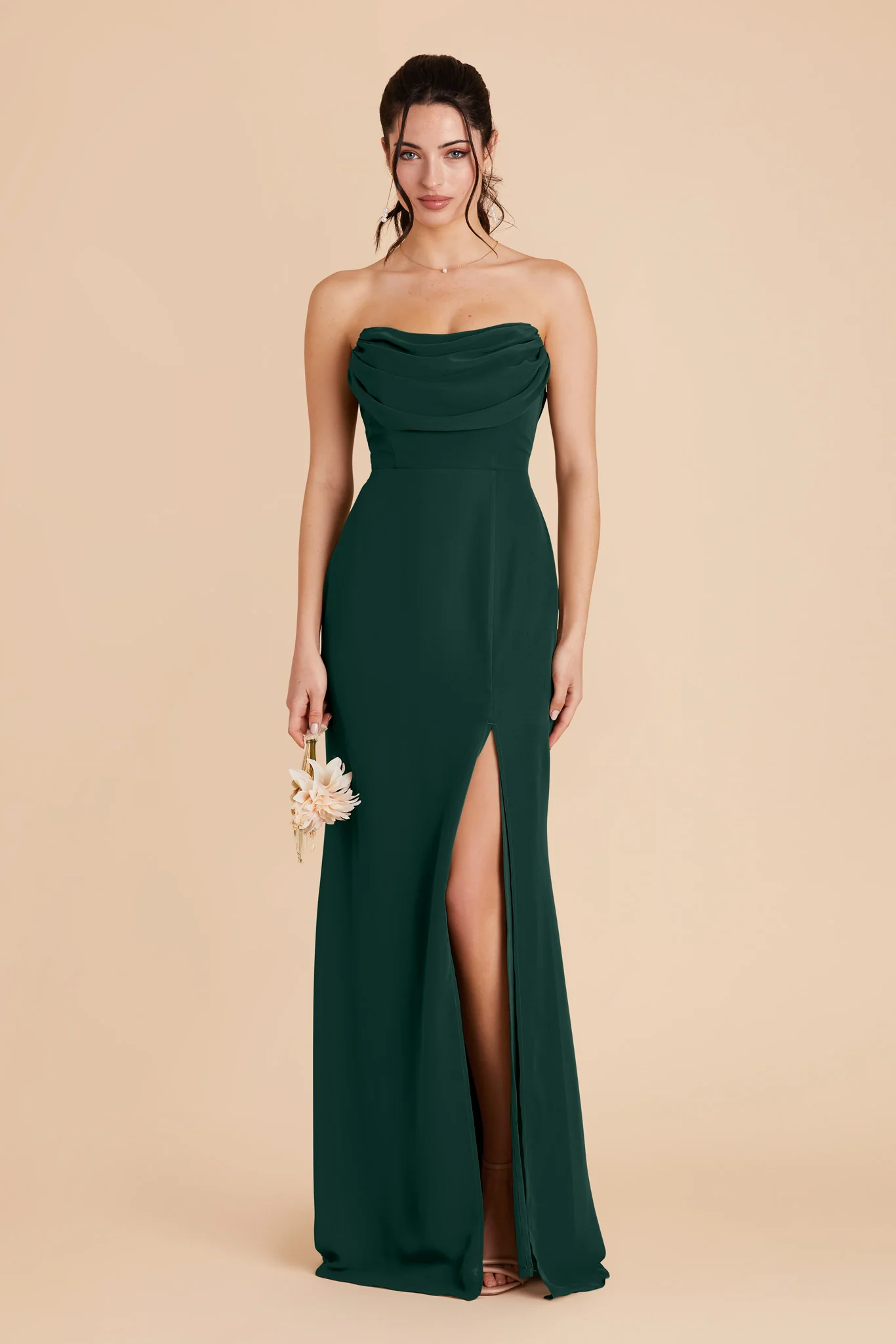 Chiffon Emerald Dress - XNAUWBI
