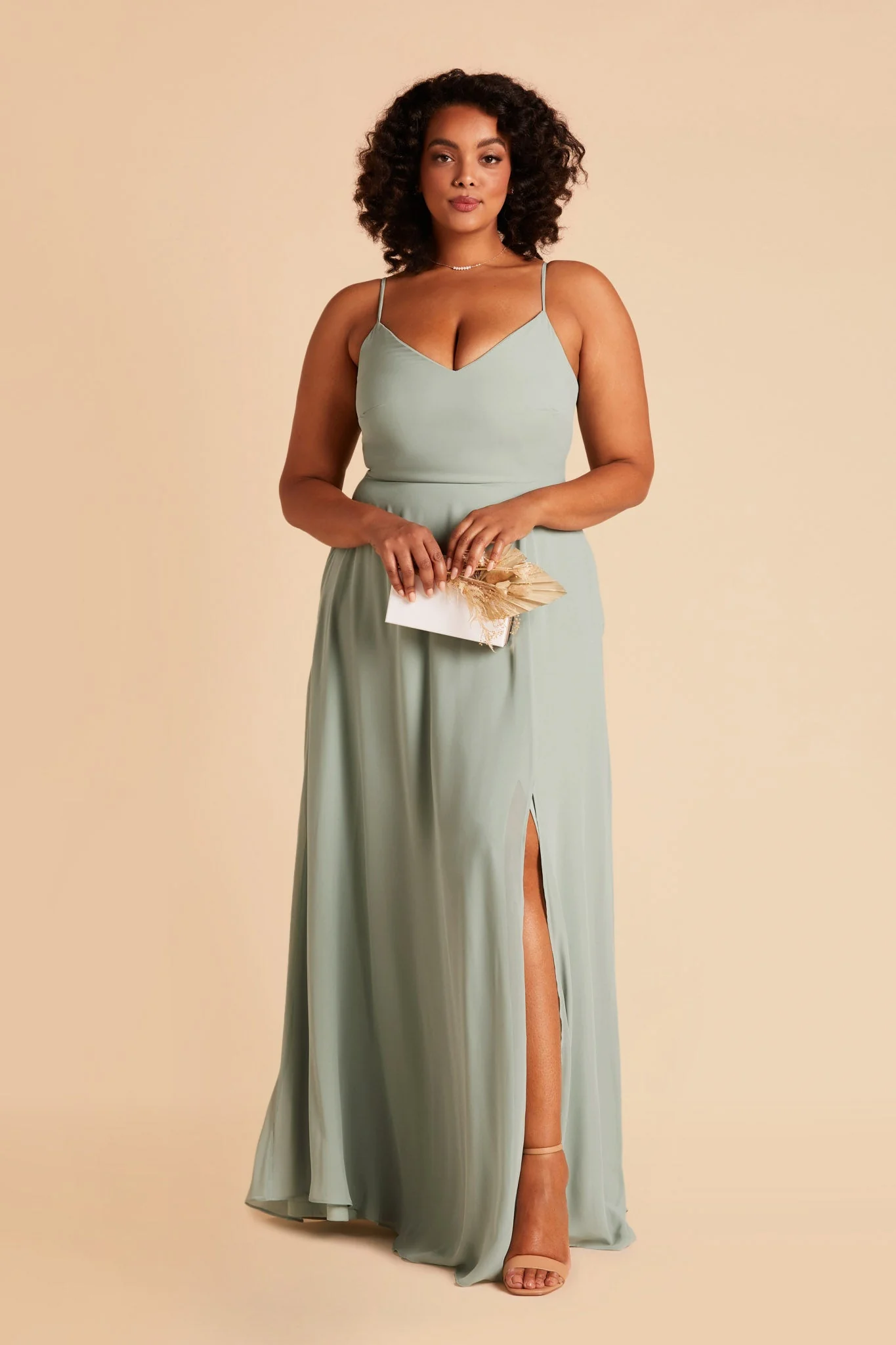 Chiffon Sage Dress - XNAUWBI