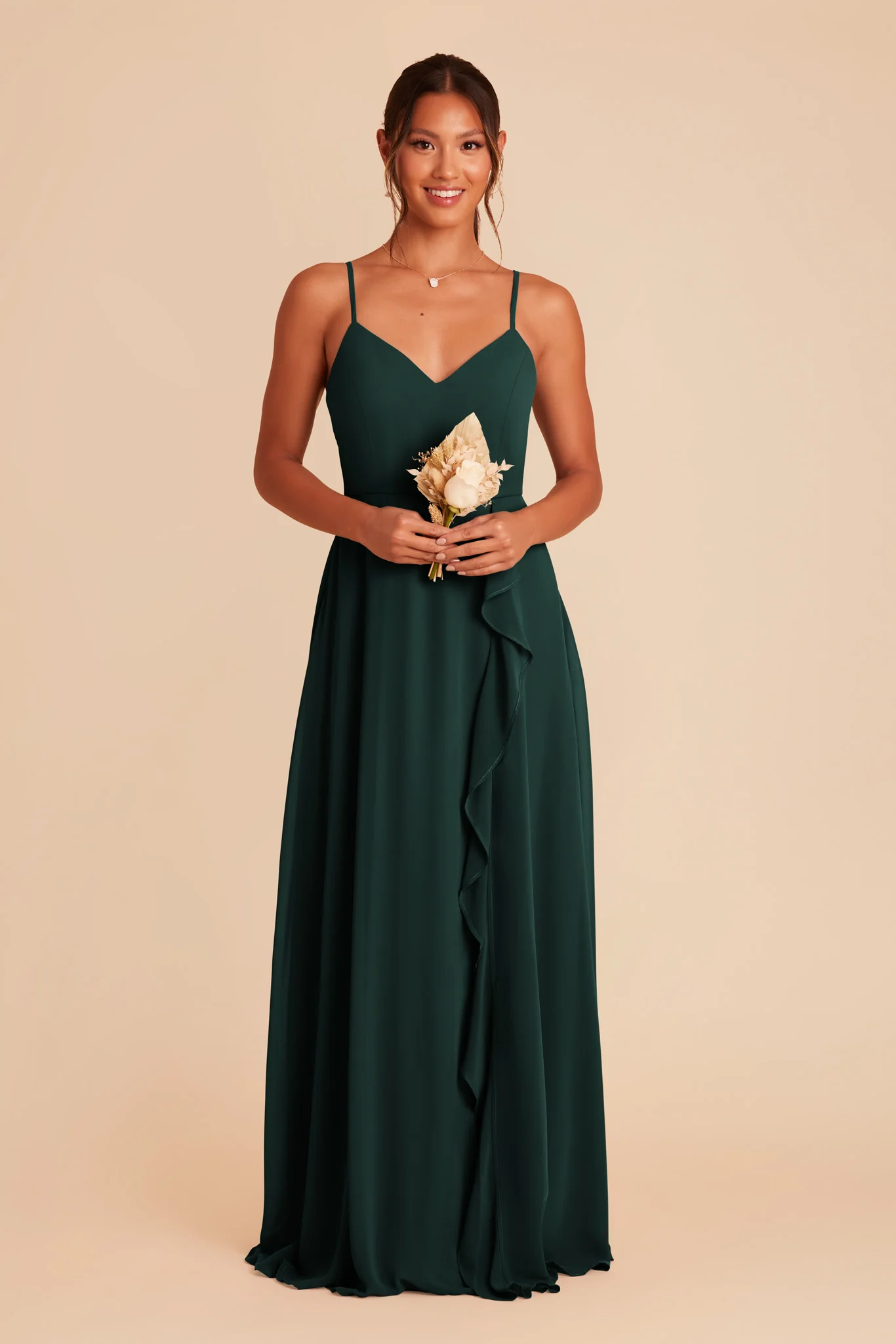 Chiffon Emerald Dress - XNAUWBI