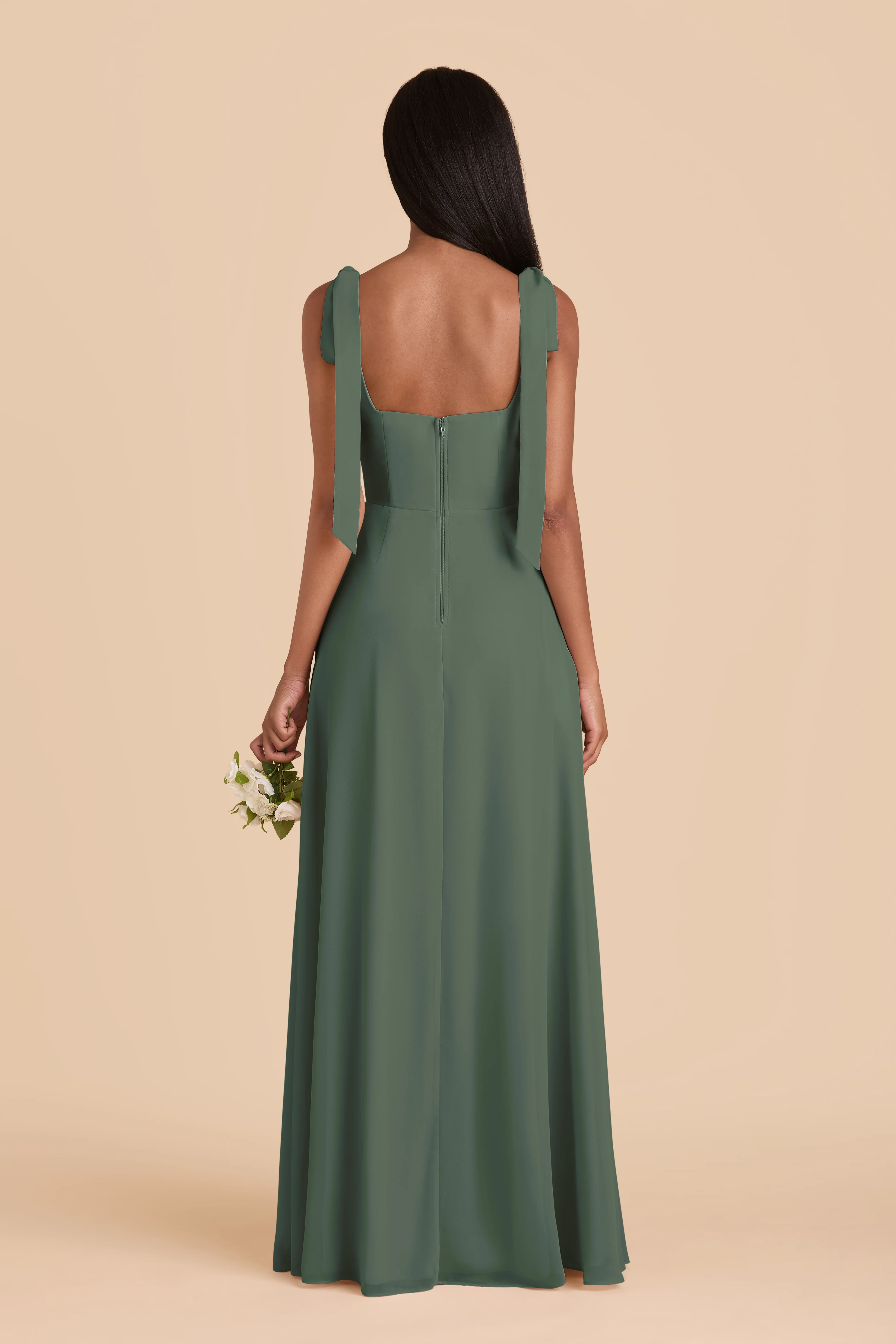 Chiffon Eucalyptus Dress - XNAUWBI