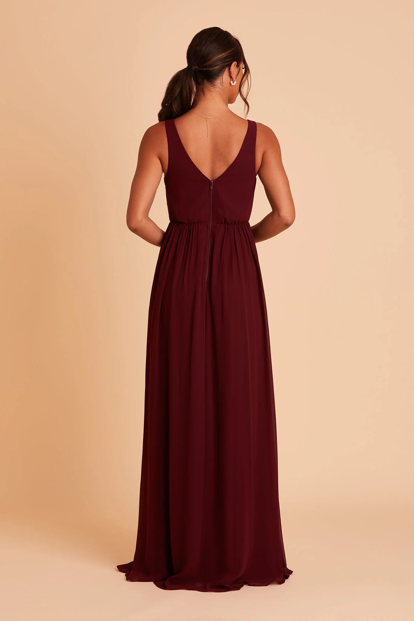 Chiffon Cabernet Dress - XNAUWBI