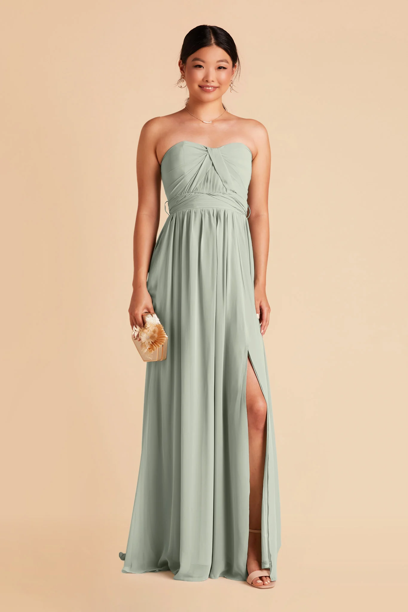 Chiffon Sage Dress - XNAUWBI