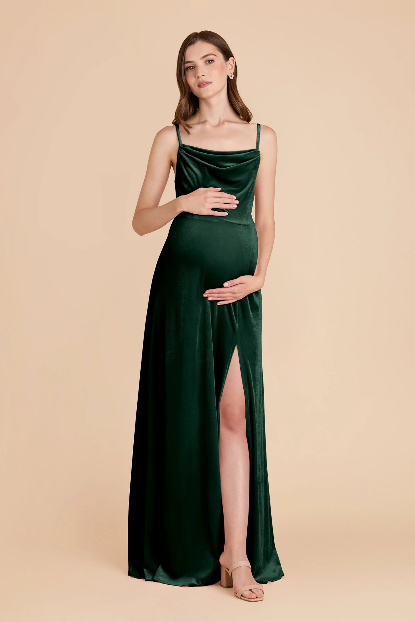 Velvet Emerald Dress - XNAUWBI