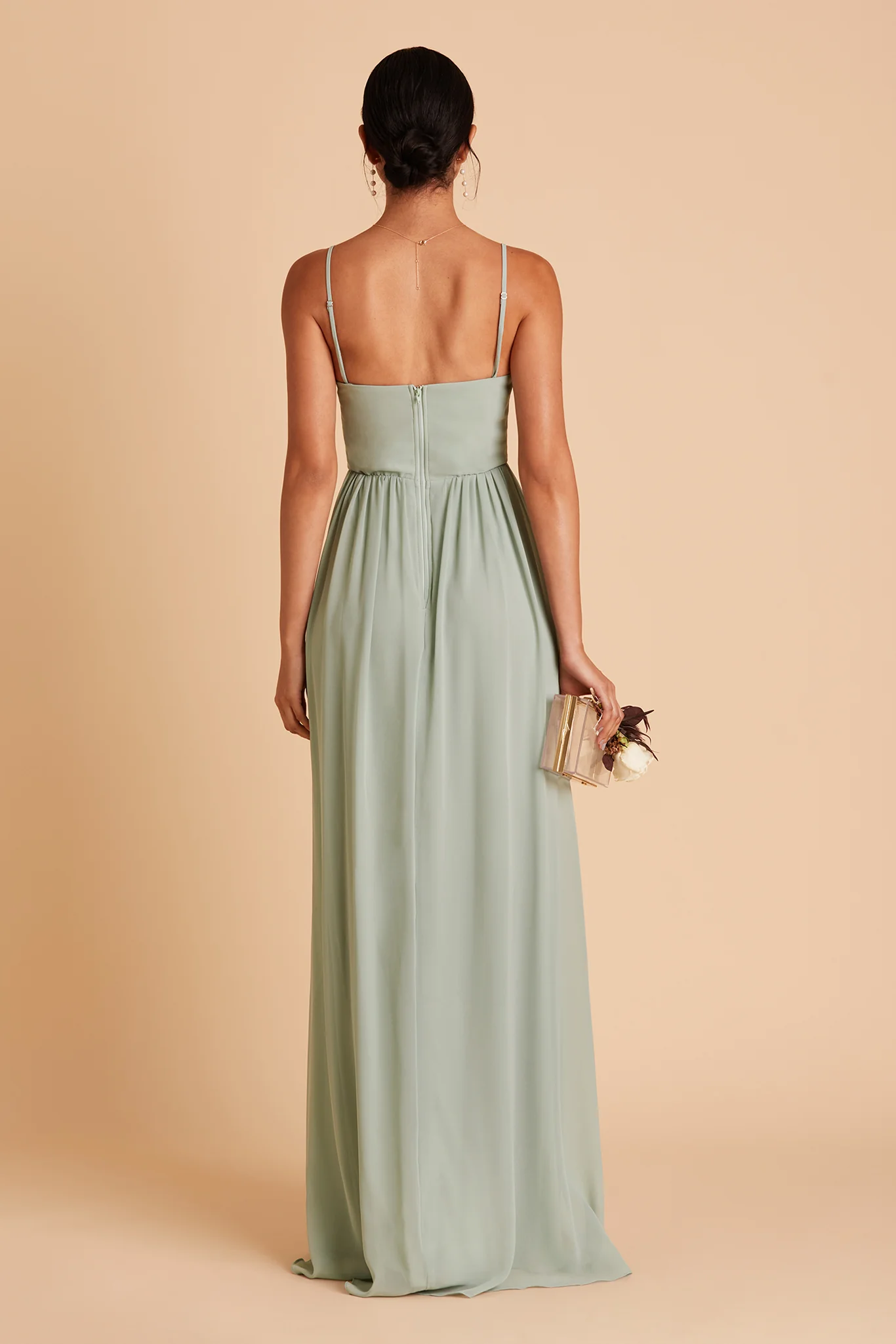 Chiffon Sage Dress - XNAUWBI