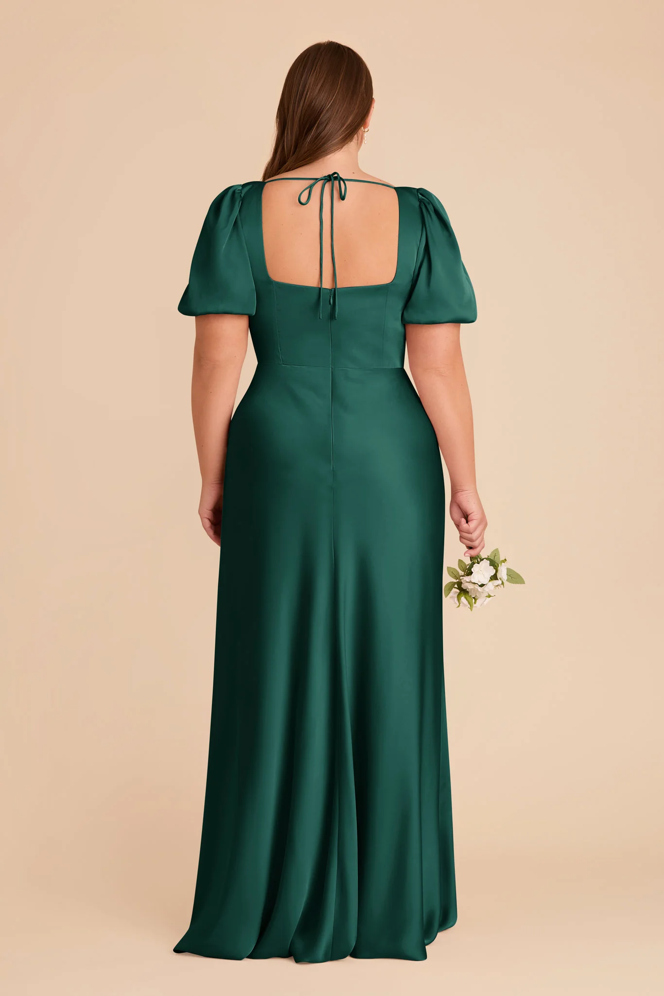 Matte Satin Emerald Dress - XNAUWBI