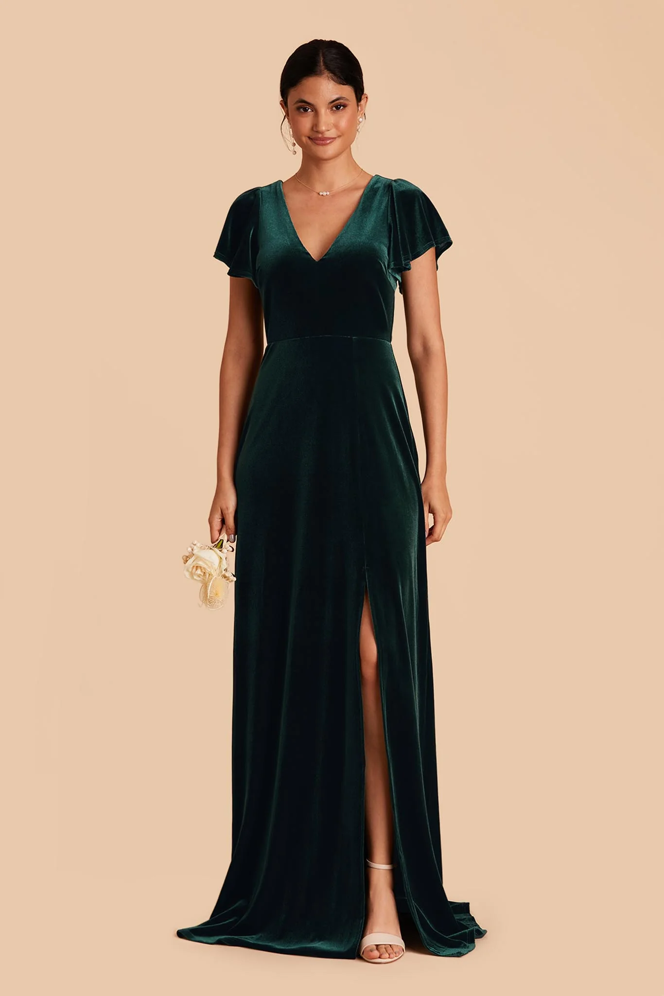 Velvet Emerald Dress - XNAUWBI