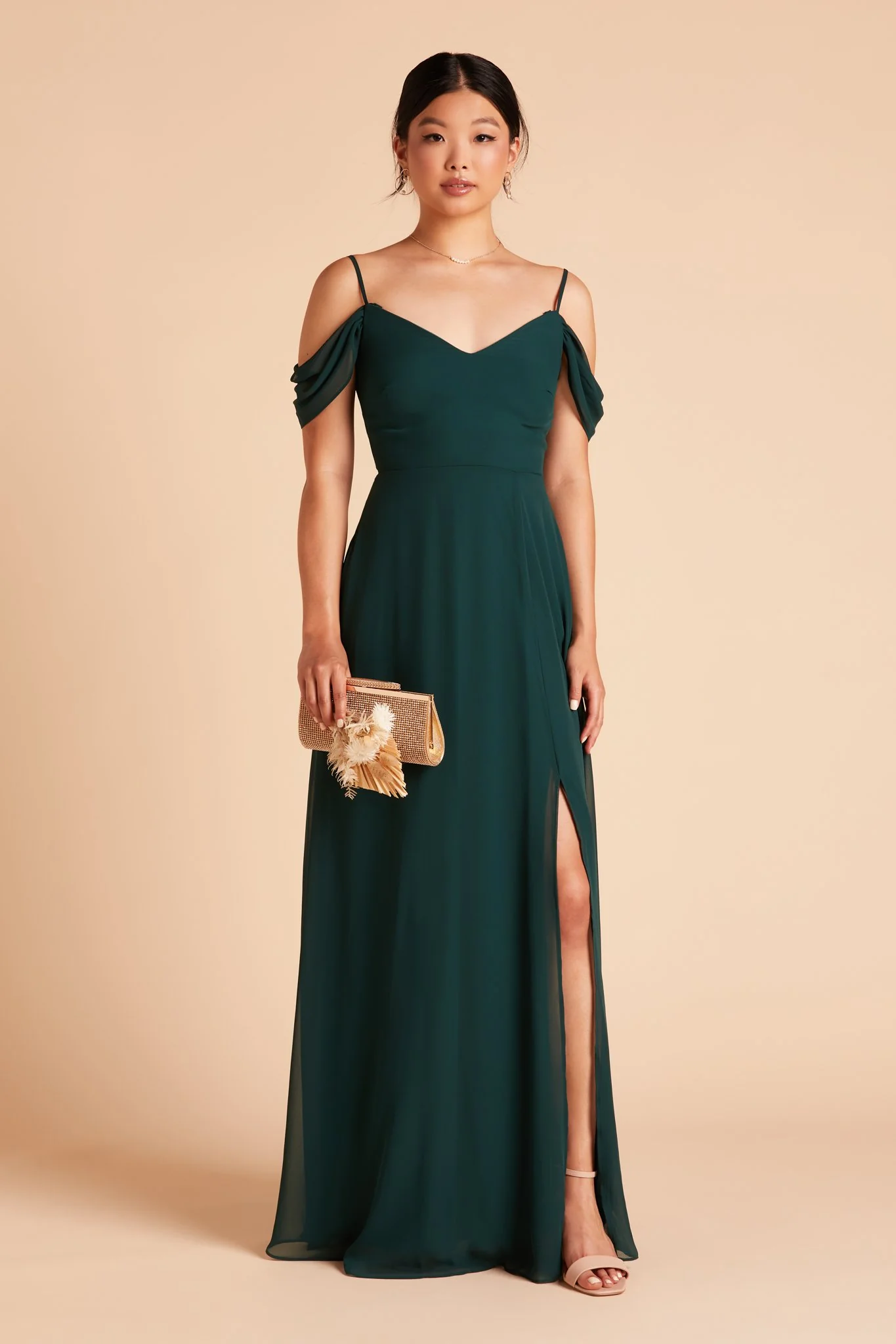 Chiffon Emerald Dress - XNAUWBI