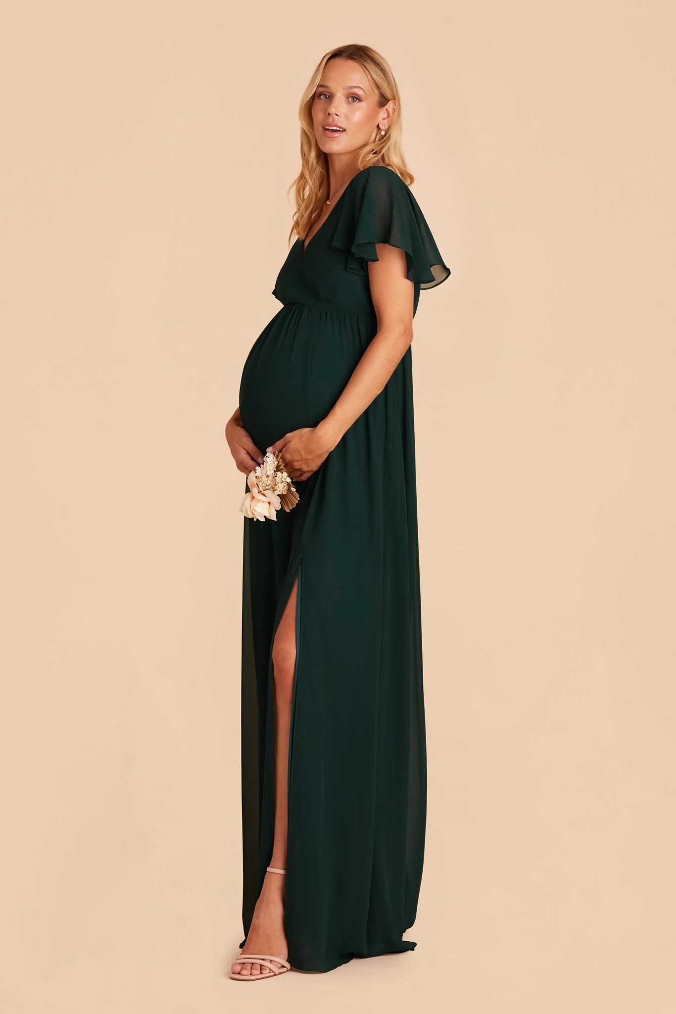 Chiffon Emerald Dress - XNAUWBI