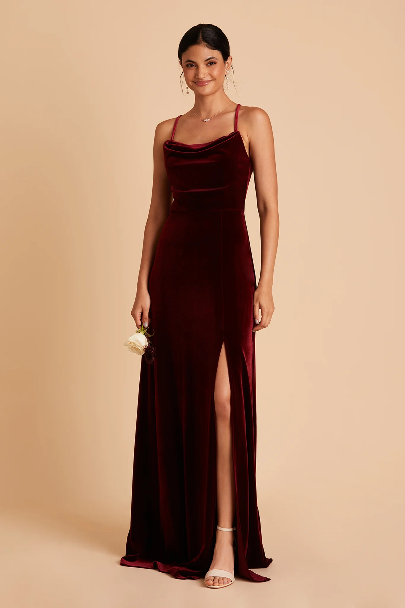 Velvet Cabernet Dress - XNAUWBI