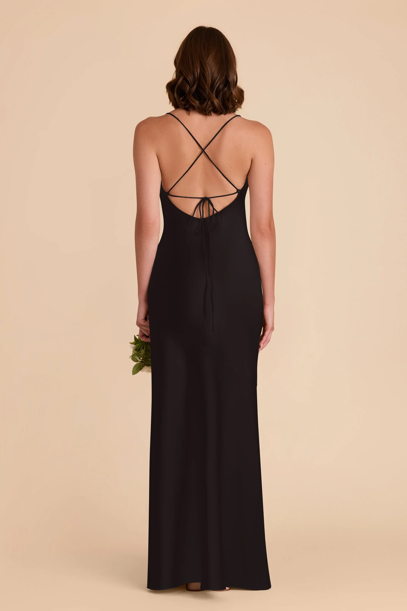Matte Satin Black Dress - XNAUWBI