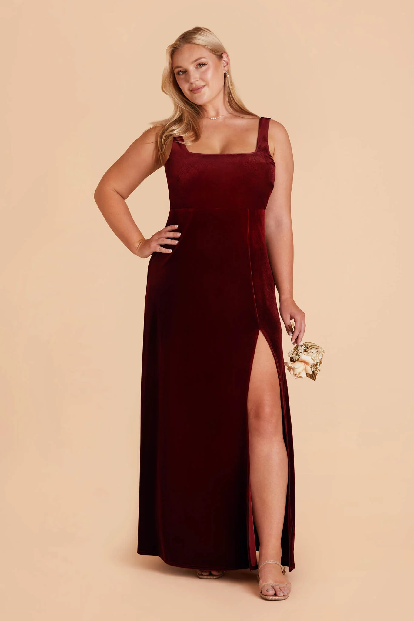 Velvet Cabernet Dress - XNAUWBI