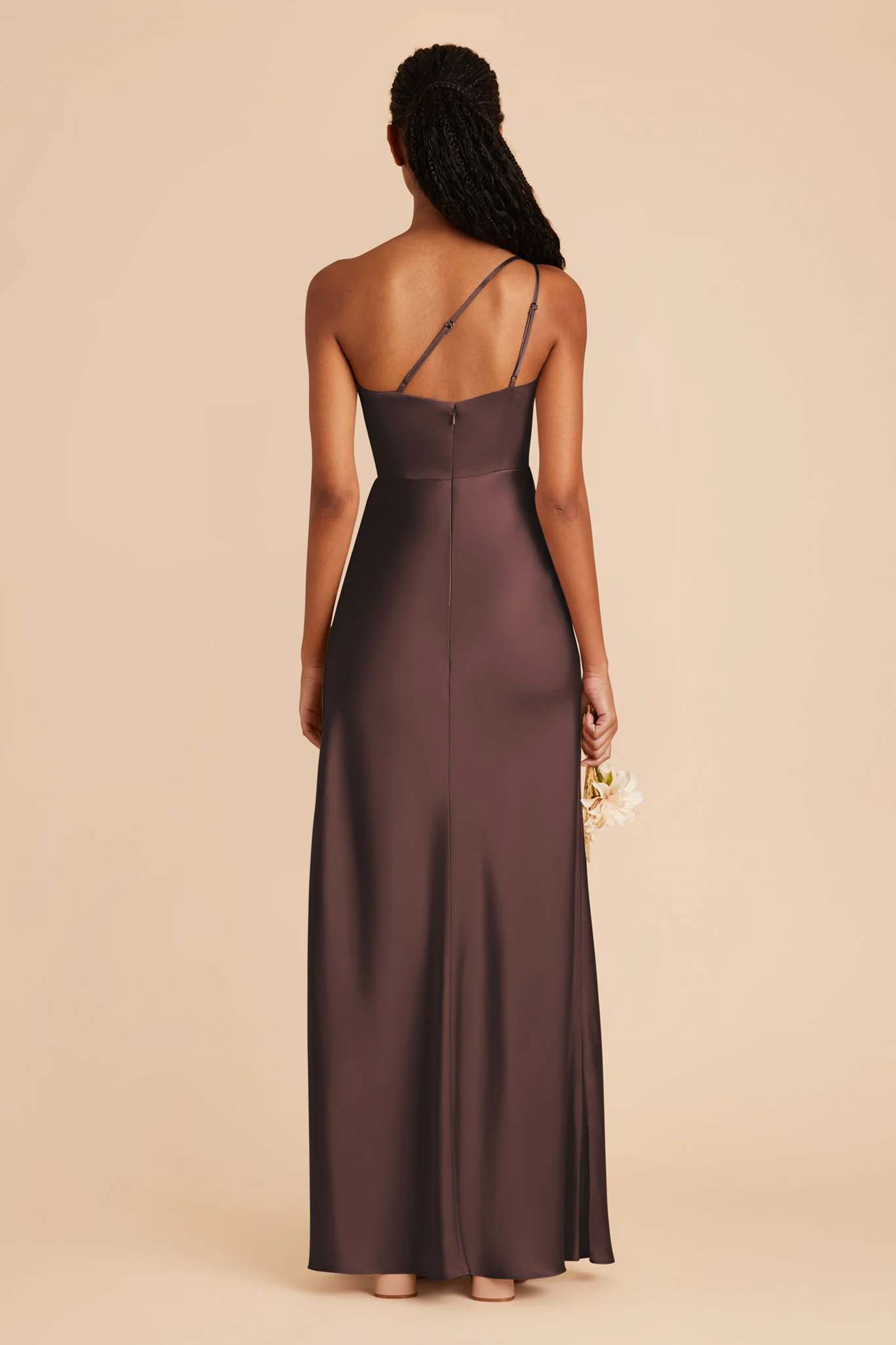 Matte Satin Espresso Dress - XNAUWBI
