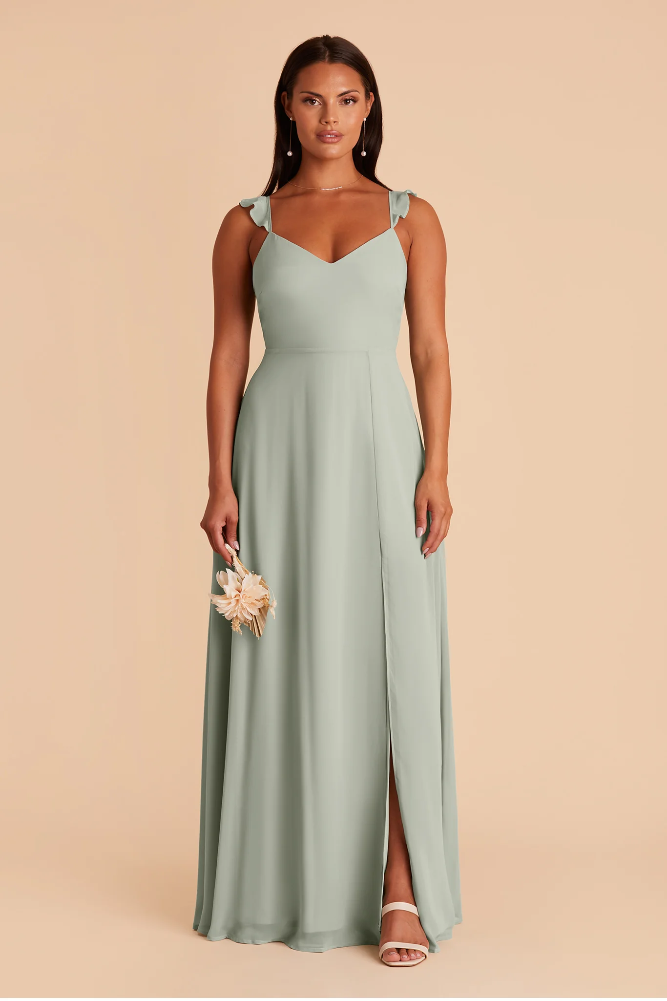 Chiffon Sage Dress - XNAUWBI