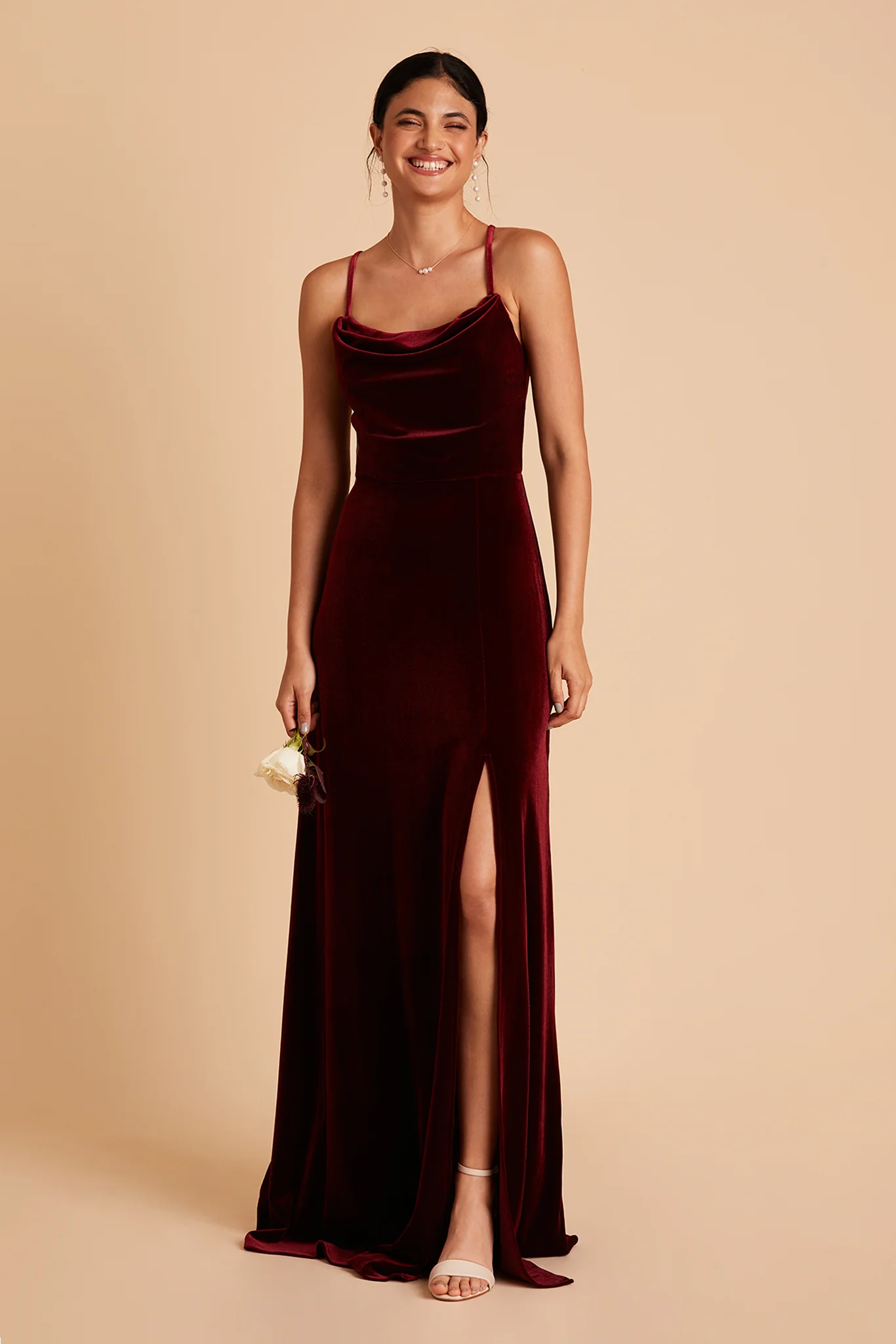 Velvet Cabernet Dress - XNAUWBI
