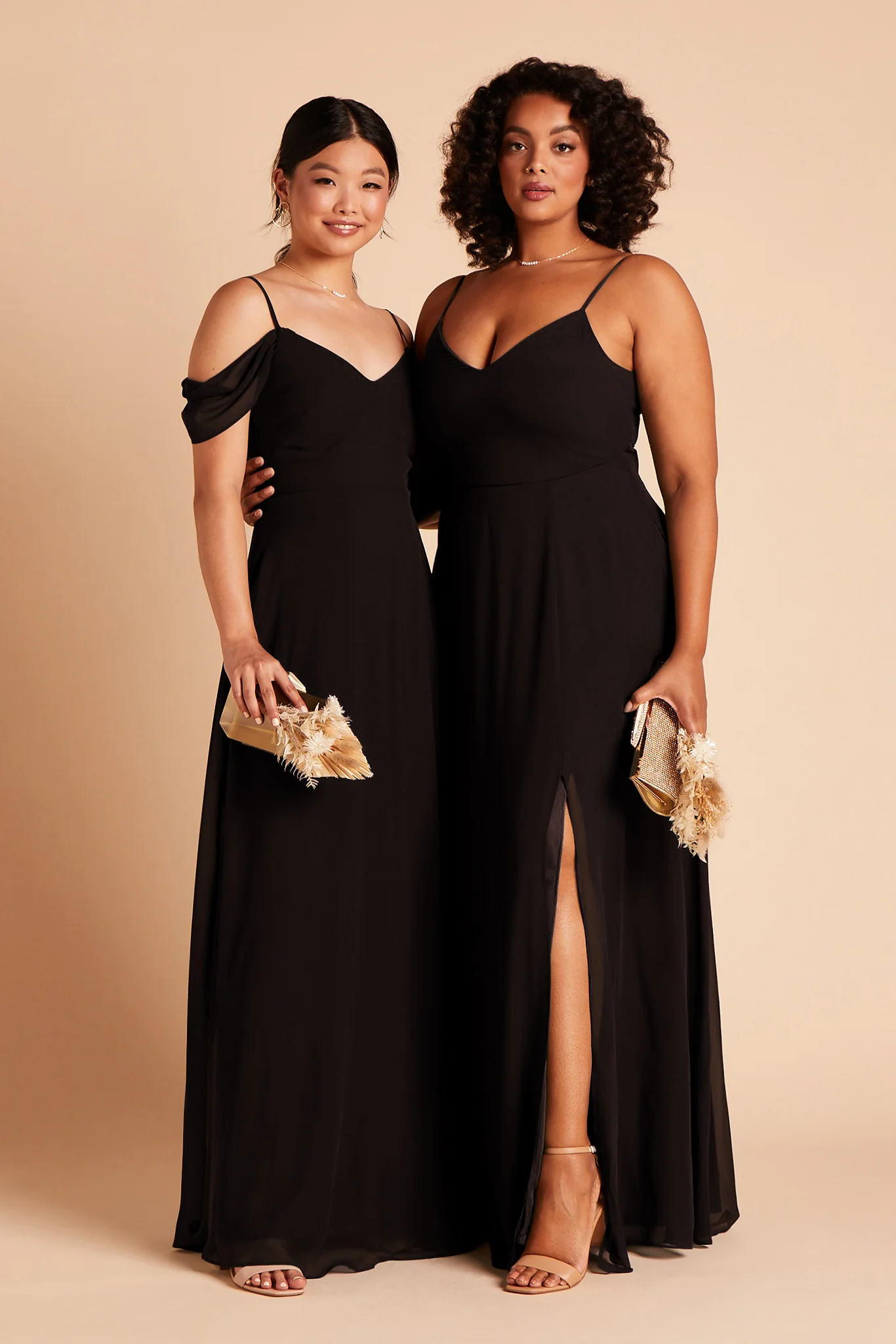 Chiffon Black Dress - XNAUWBI