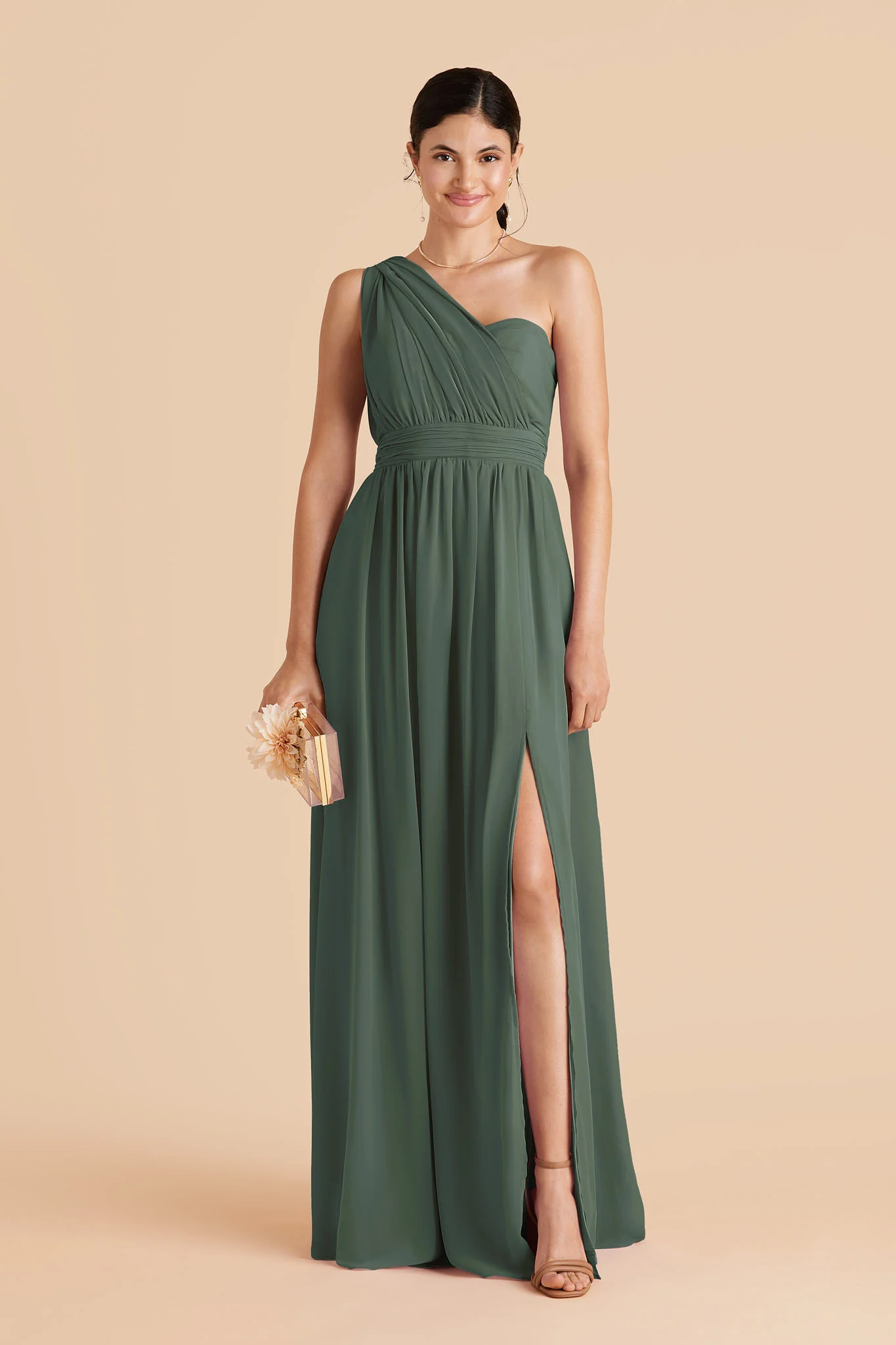 Chiffon Eucalyptus Dress - XNAUWBI