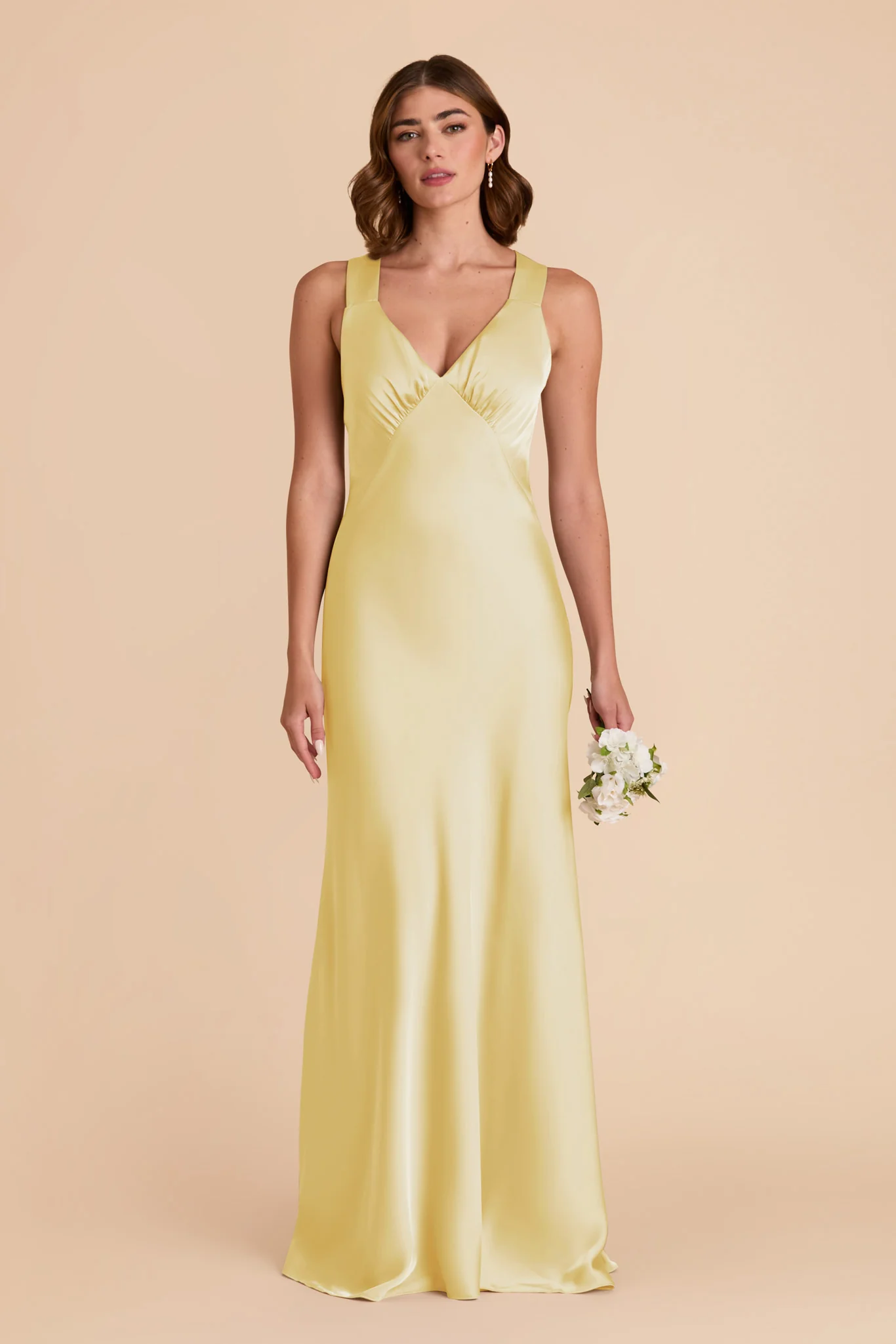 Matte Satin Lemon Sorbet Dress - XNAUWBI