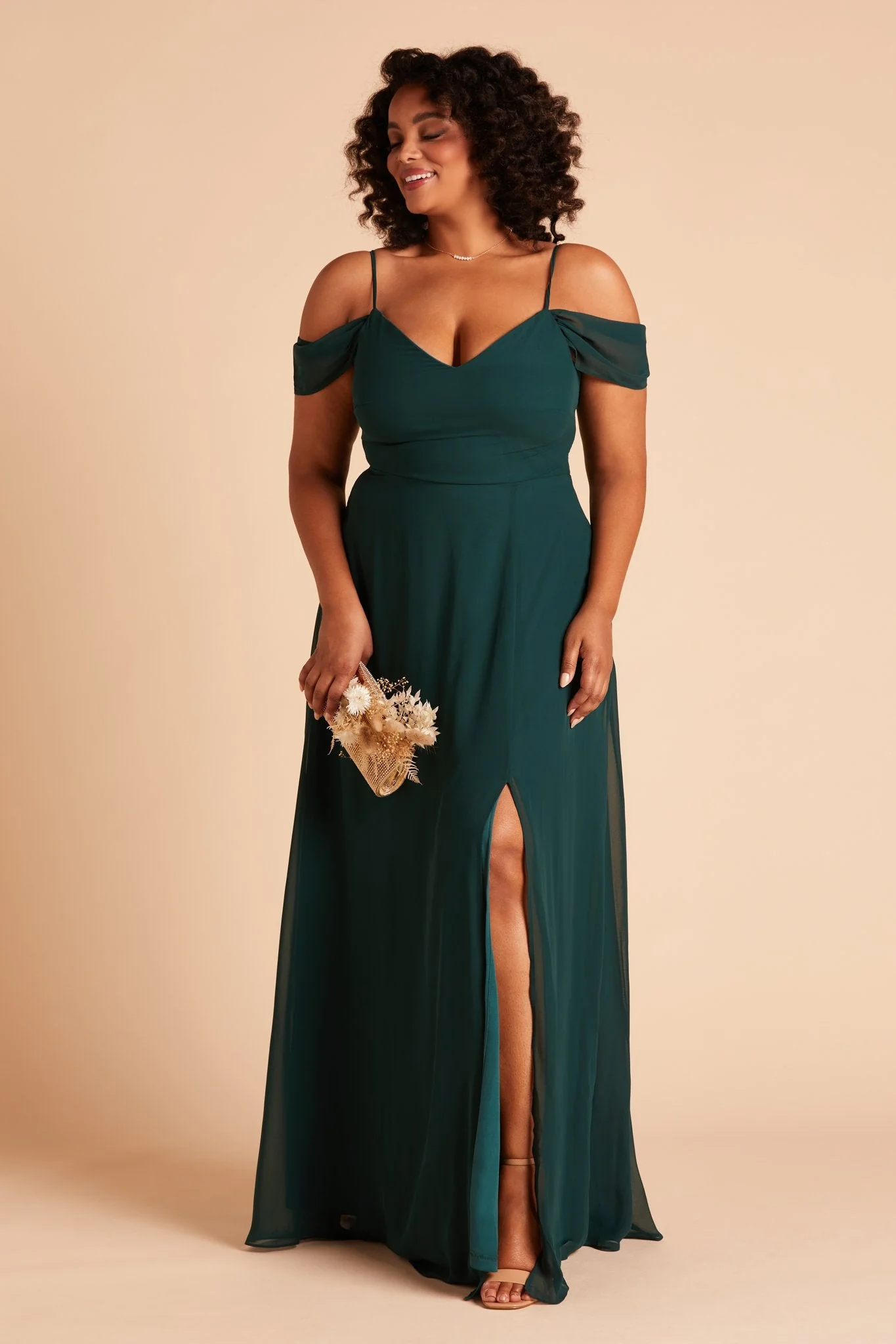 Chiffon Emerald Dress - XNAUWBI