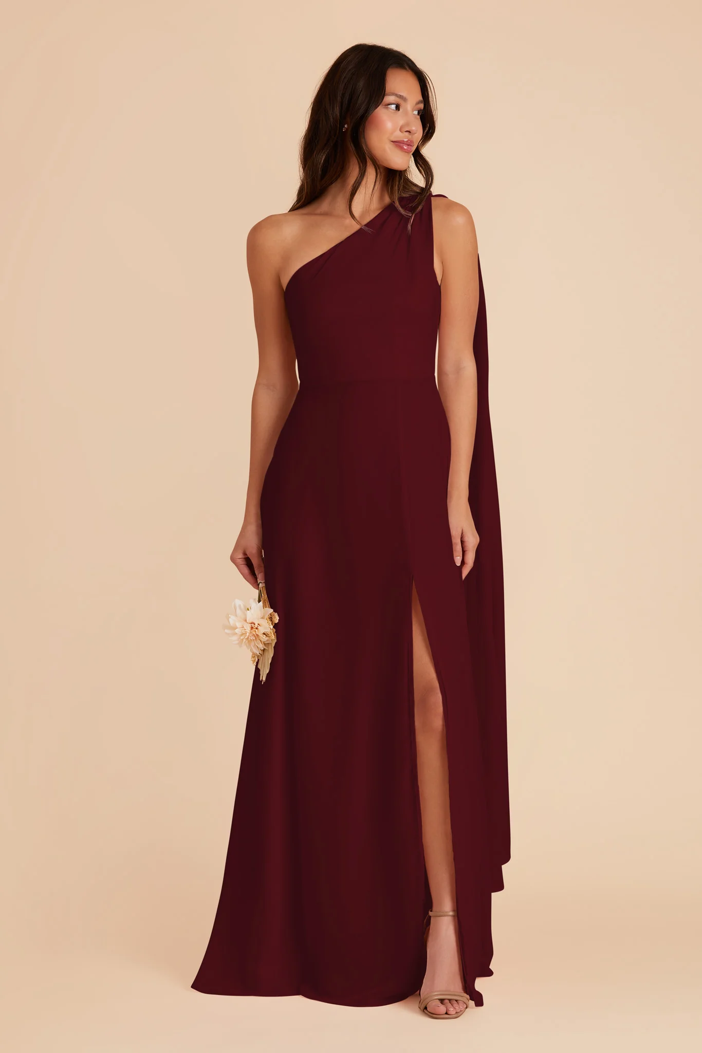 Chiffon Cabernet Dress - XNAUWBI