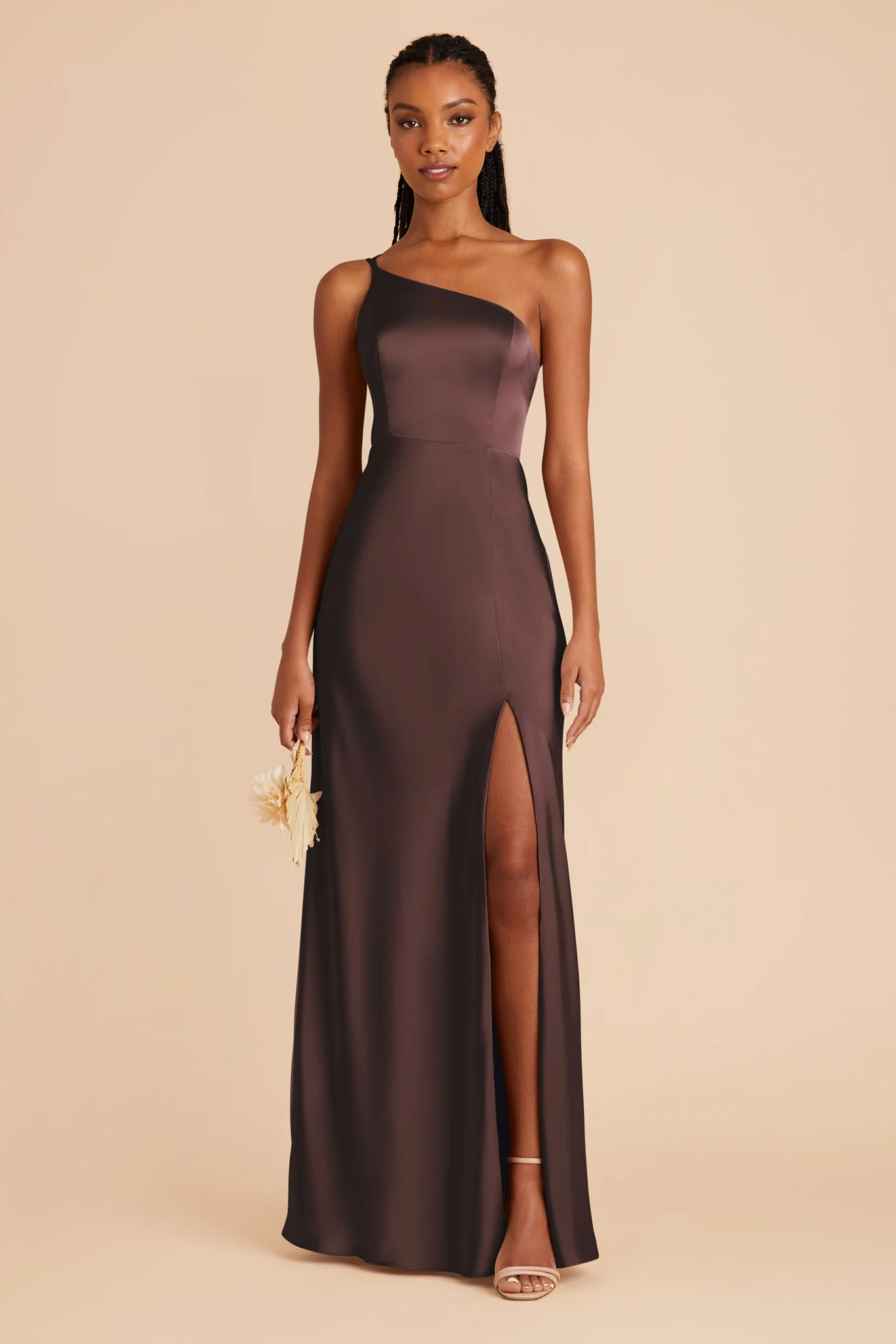 Matte Satin Espresso Dress - XNAUWBI