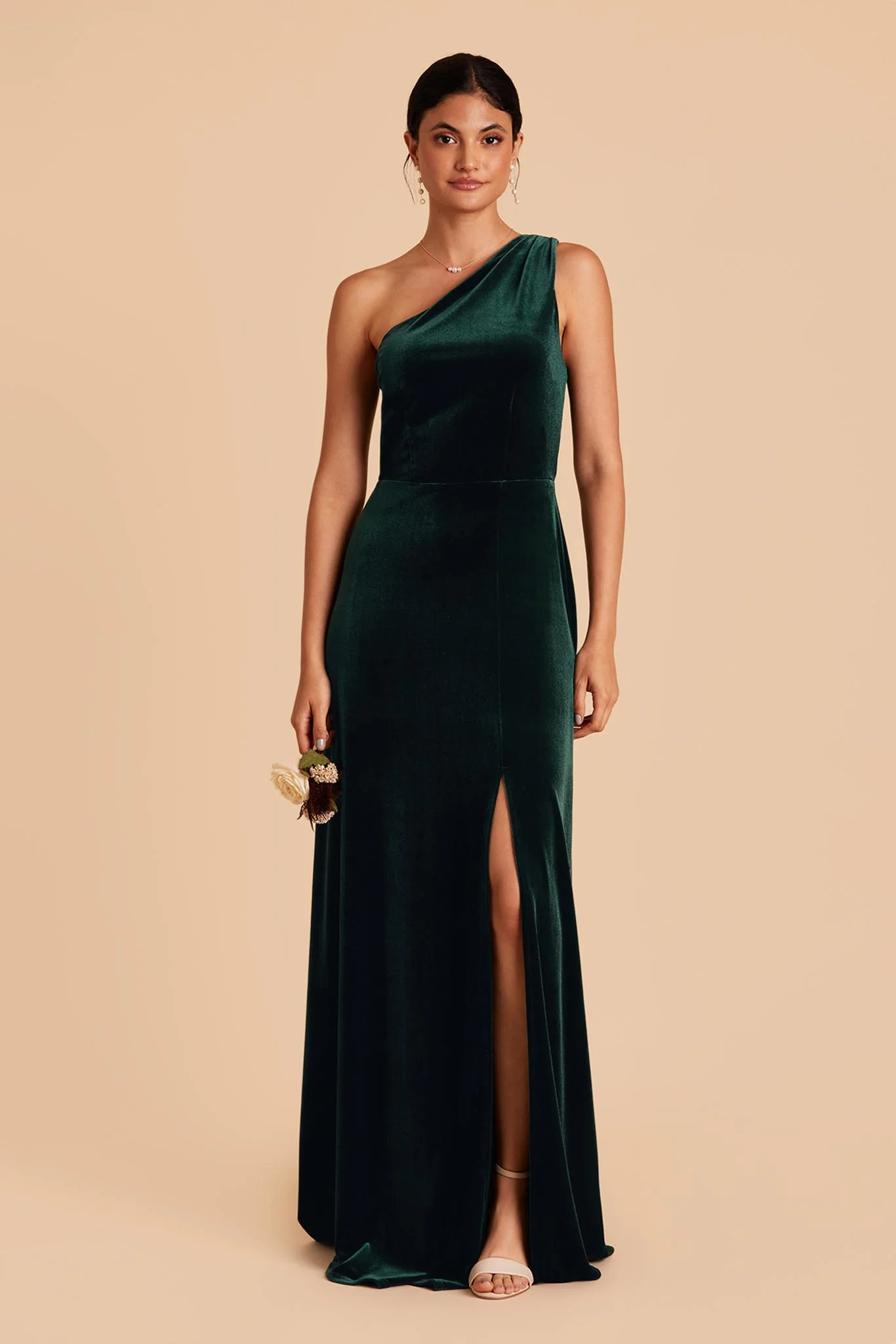 Velvet Emerald Dress - XNAUWBI