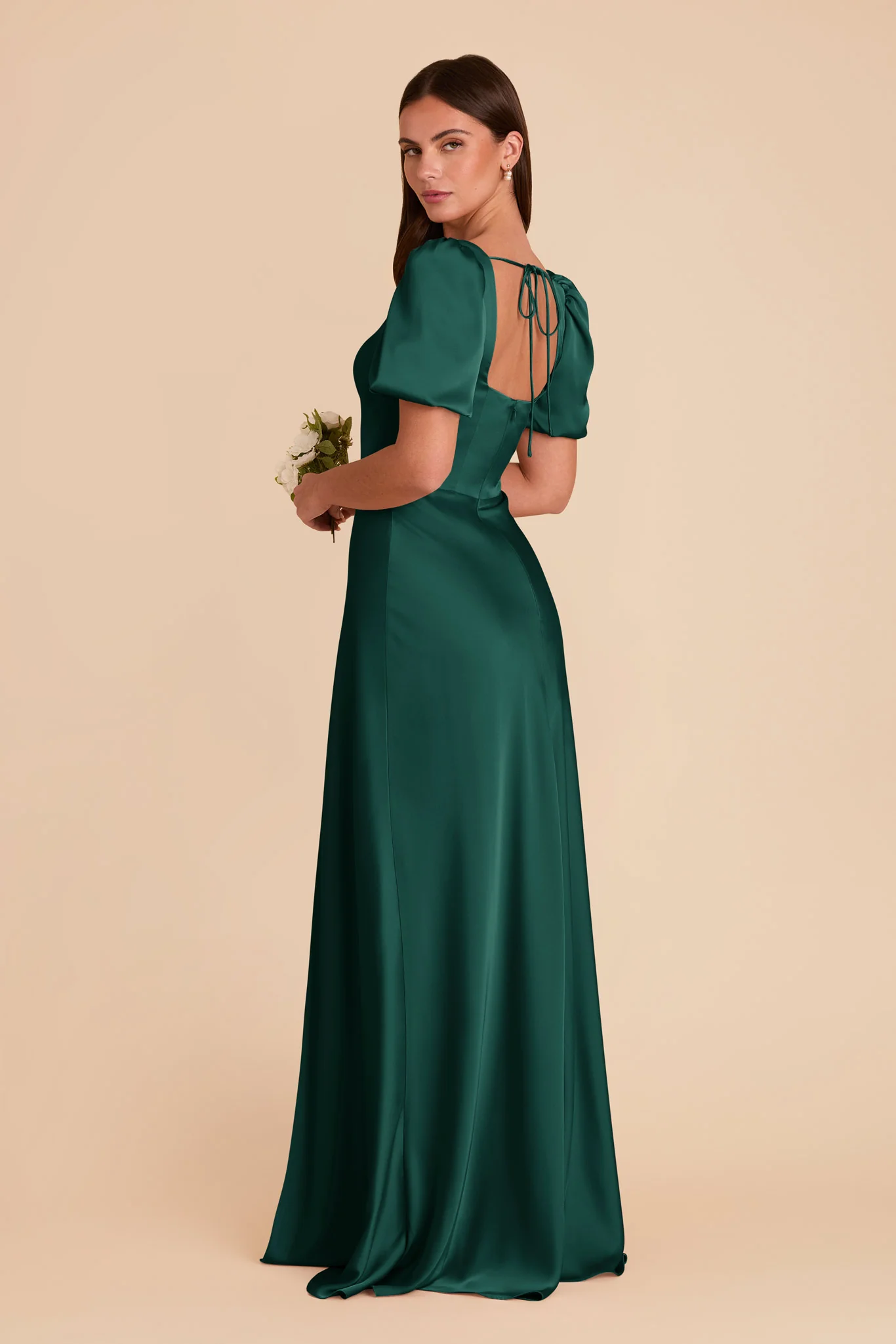 Matte Satin Emerald Dress - XNAUWBI