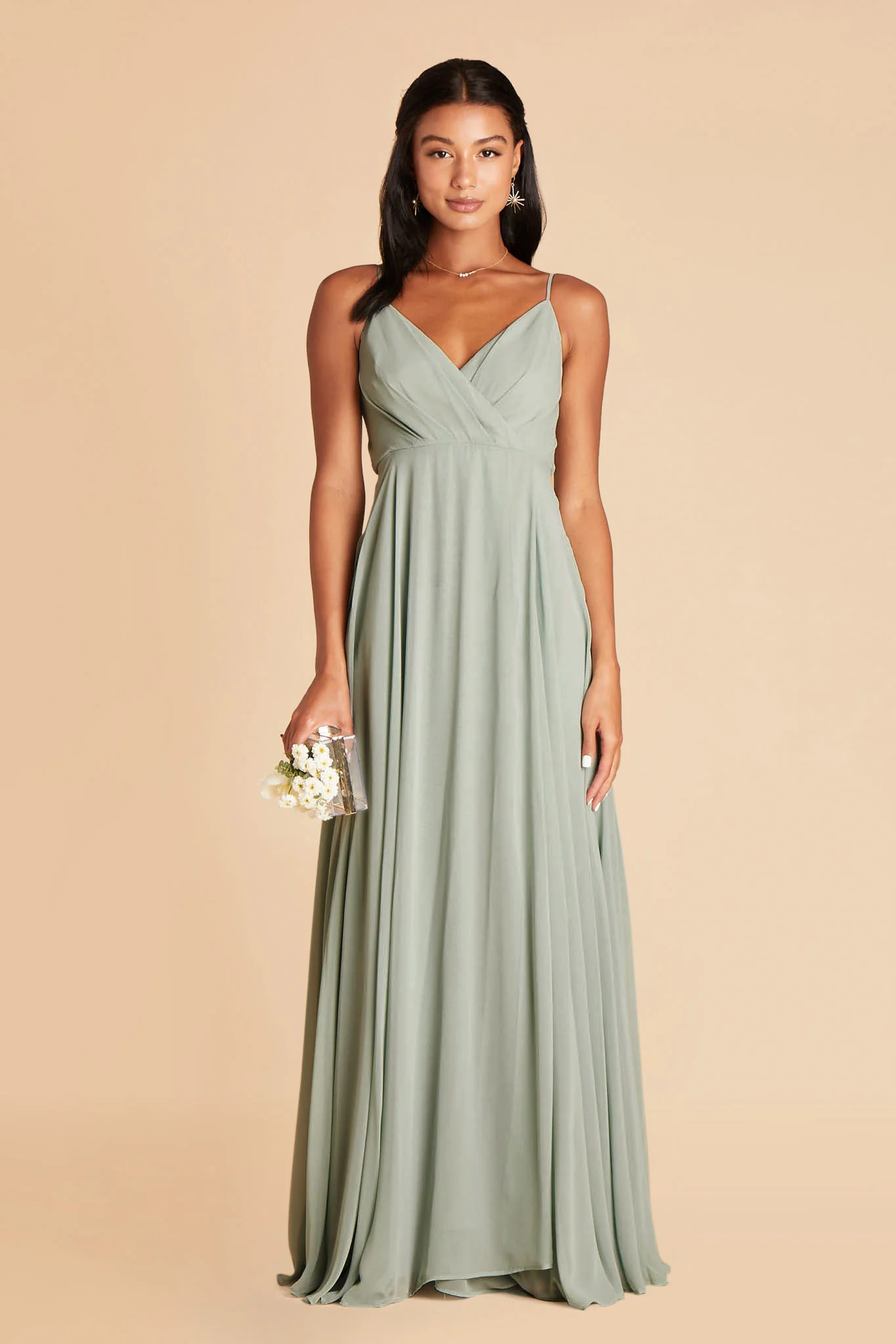 Chiffon Sage Dress - XNAUWBI