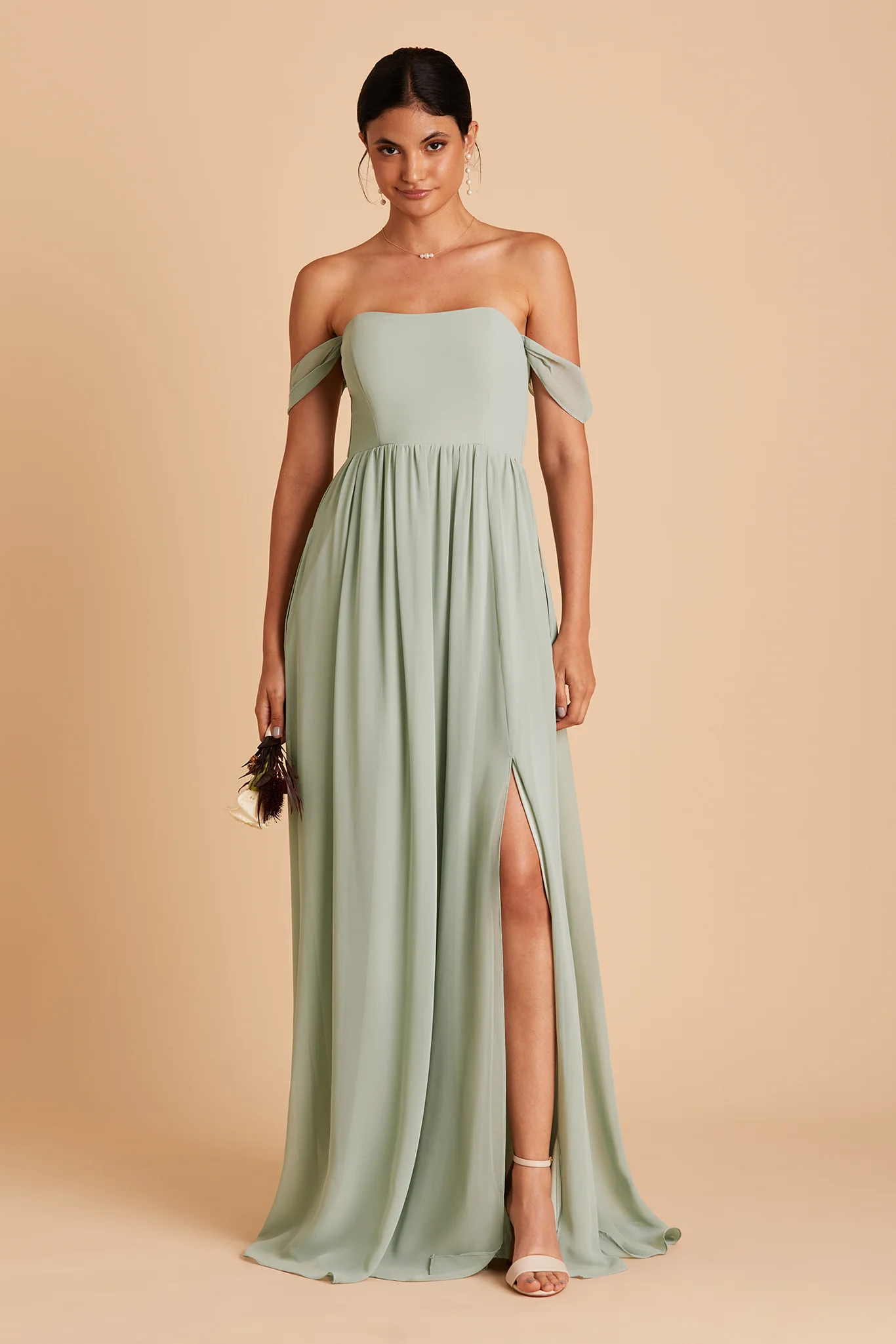 Chiffon Sage Dress - XNAUWBI