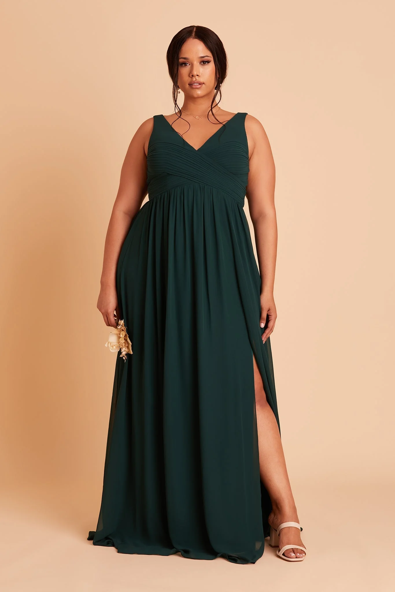 Chiffon Emerald Dress - XNAUWBI