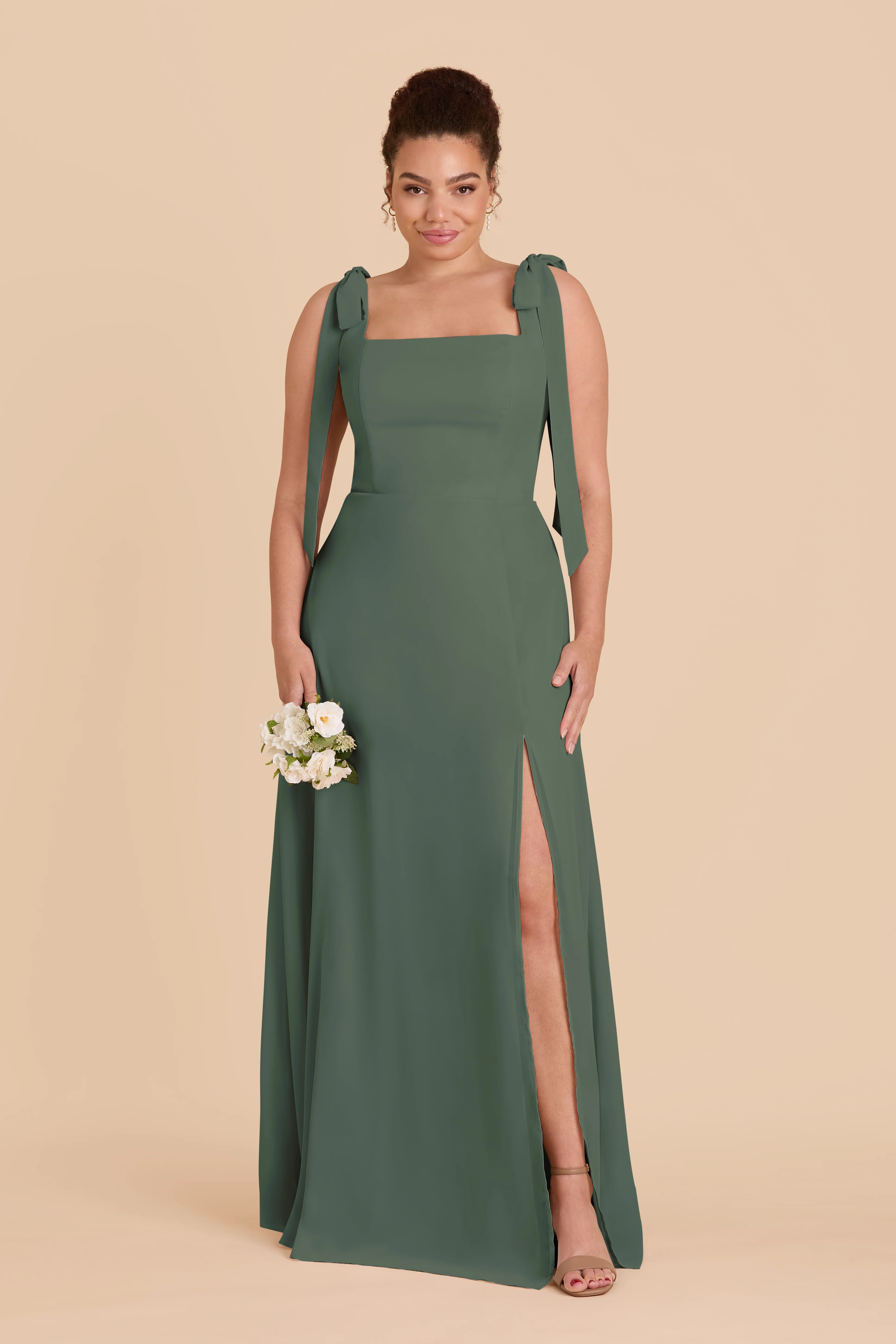 Chiffon Eucalyptus Dress - XNAUWBI