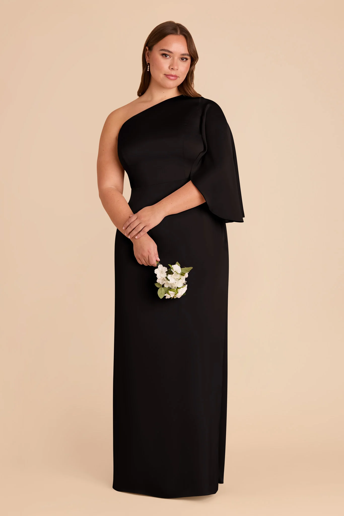 Matte Satin Black Dress - XNAUWBI
