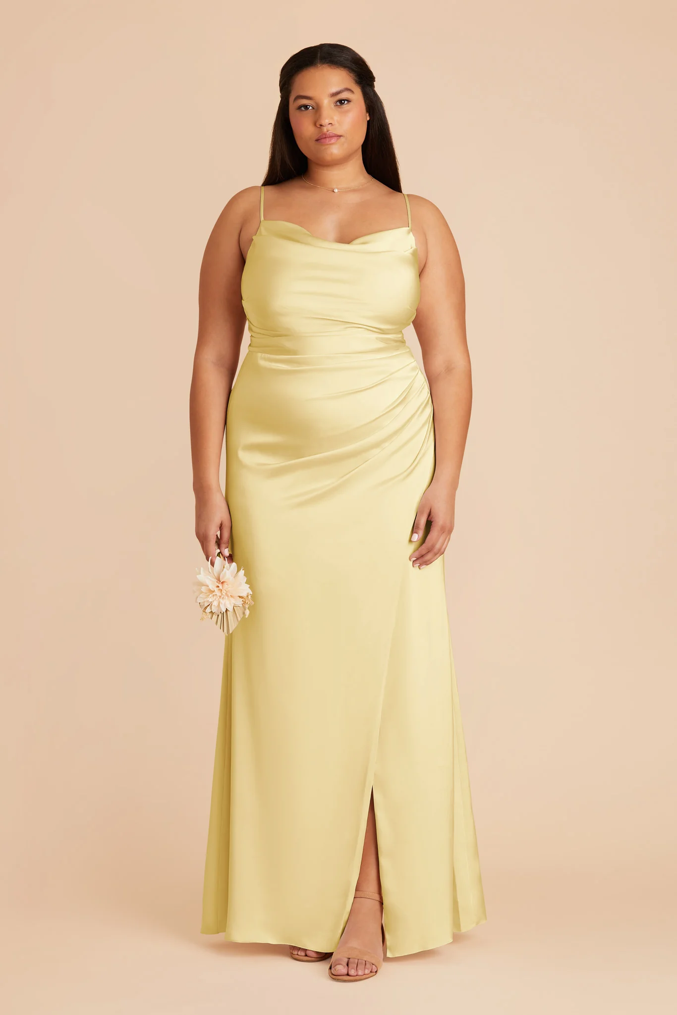 Matte Satin Lemon Sorbet Dress - XNAUWBI