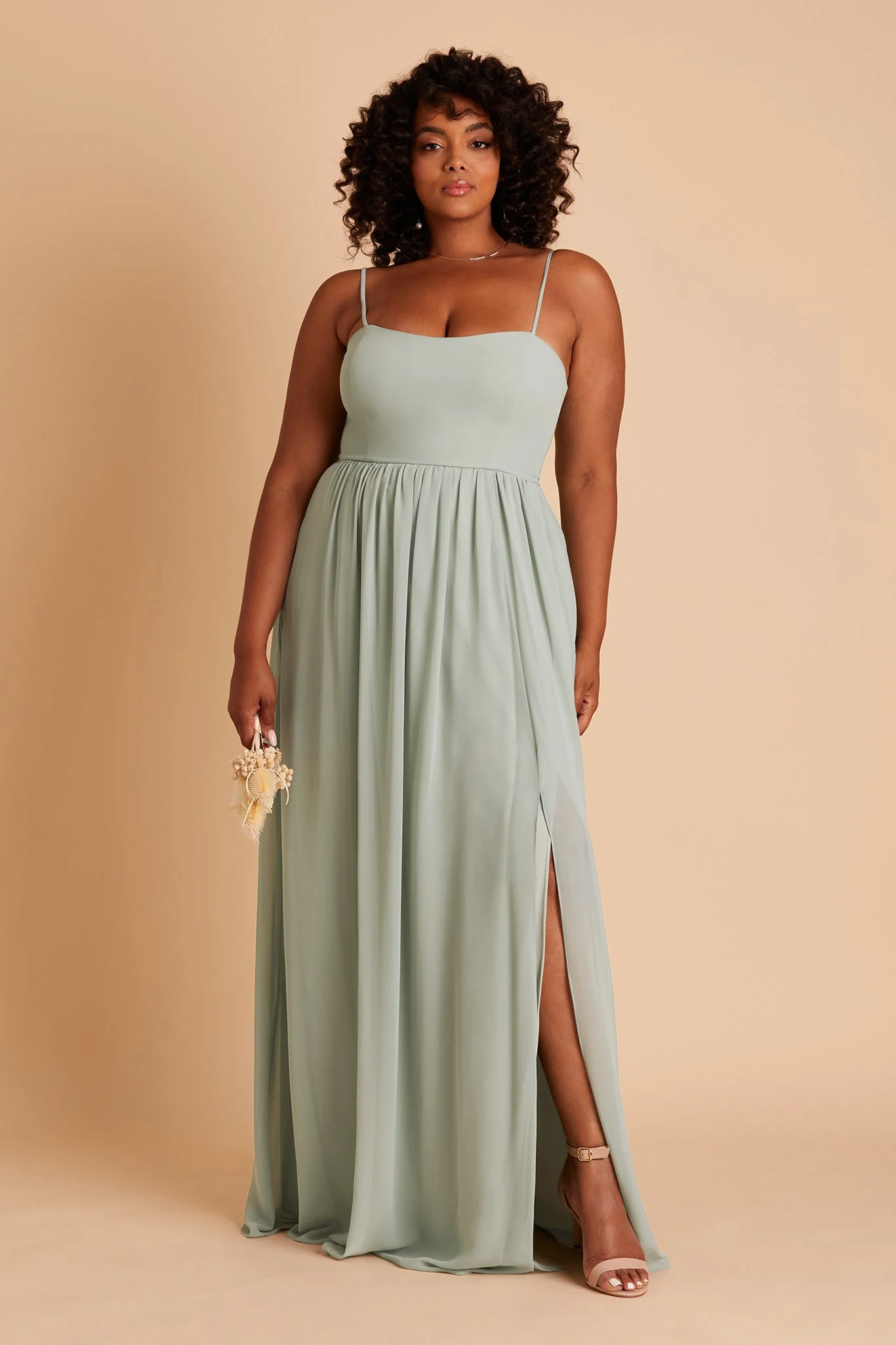 Chiffon Sage Dress - XNAUWBI