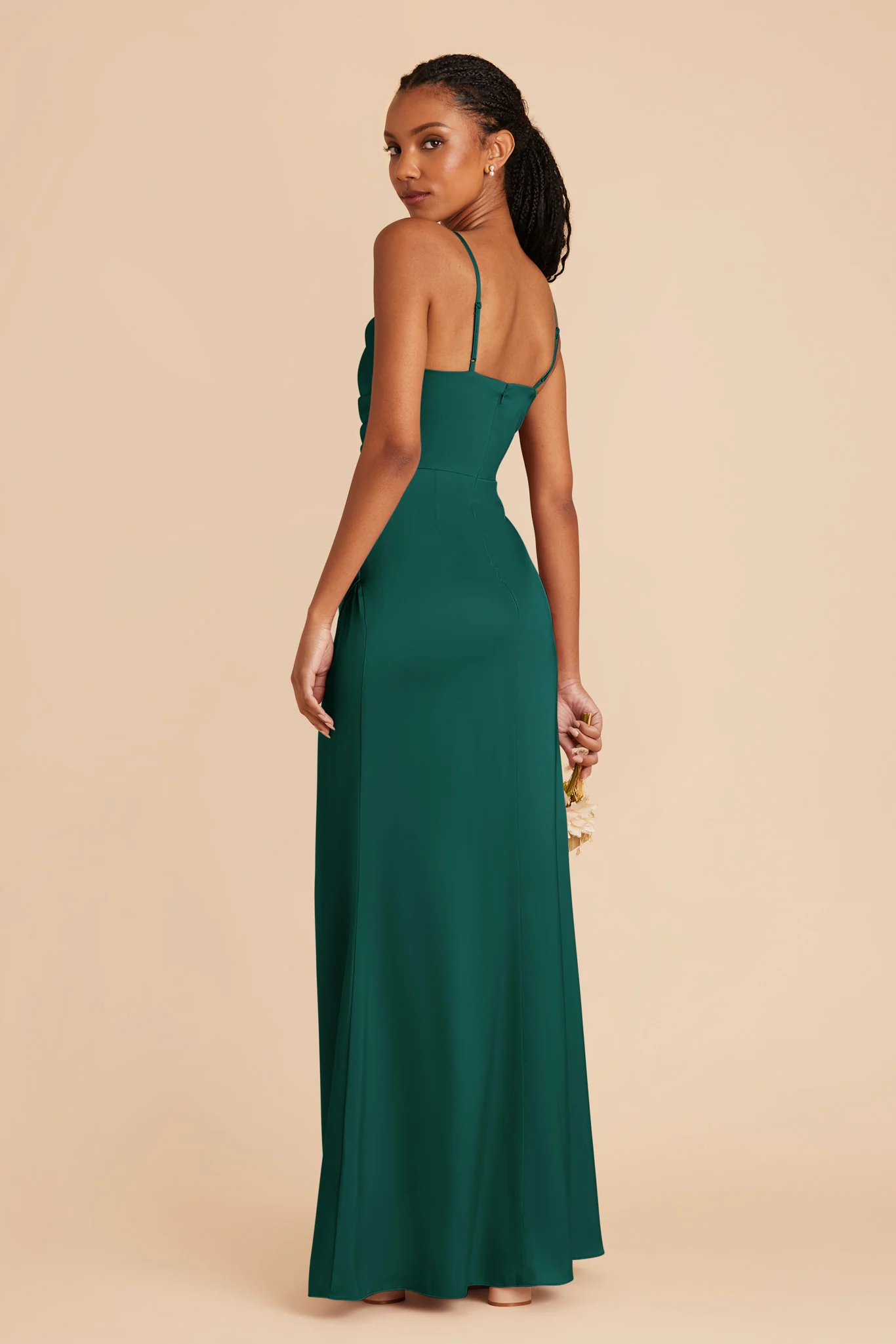 Matte Satin Emerald Dress - XNAUWBI