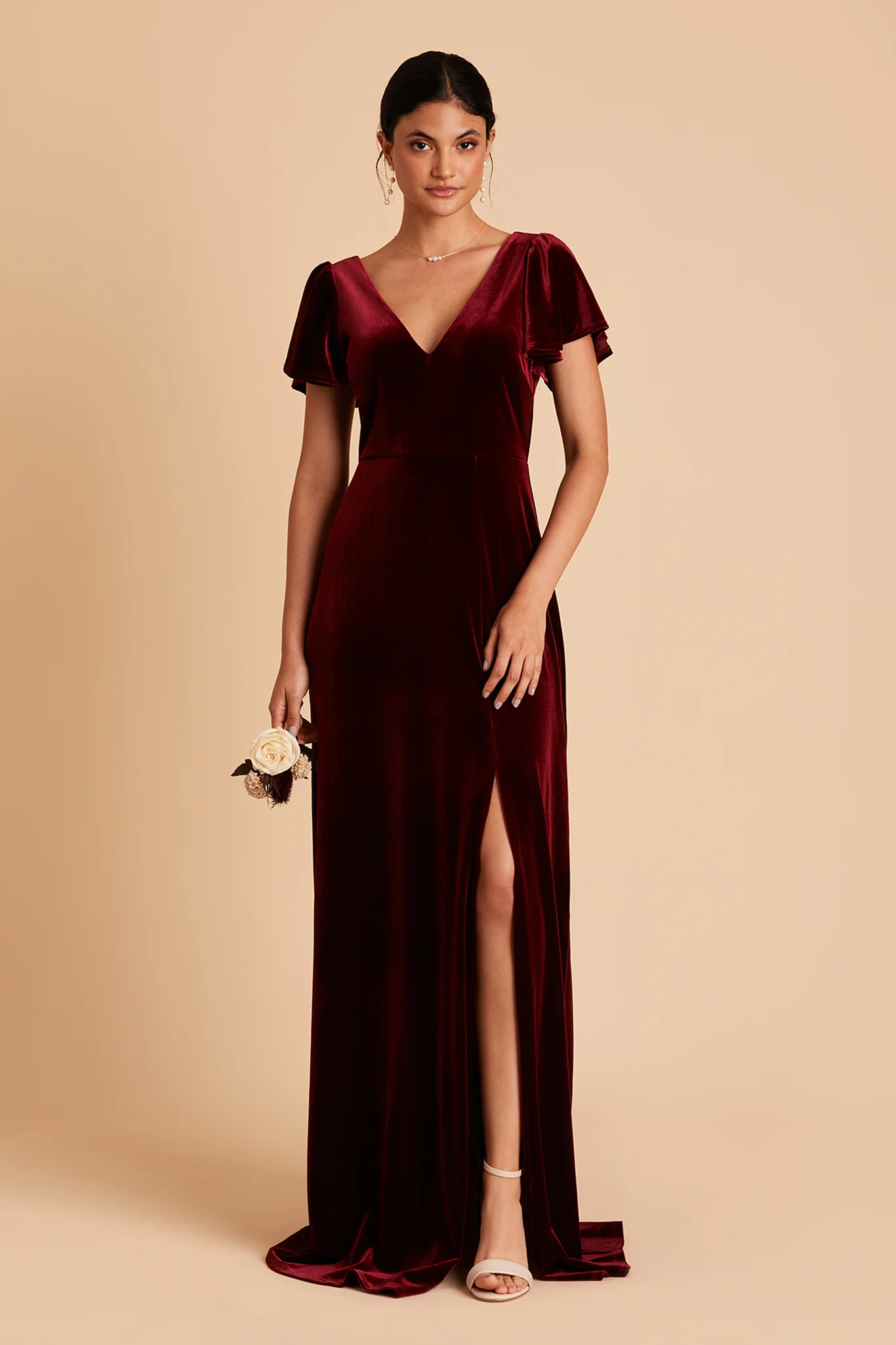Velvet Cabernet Dress - XNAUWBI