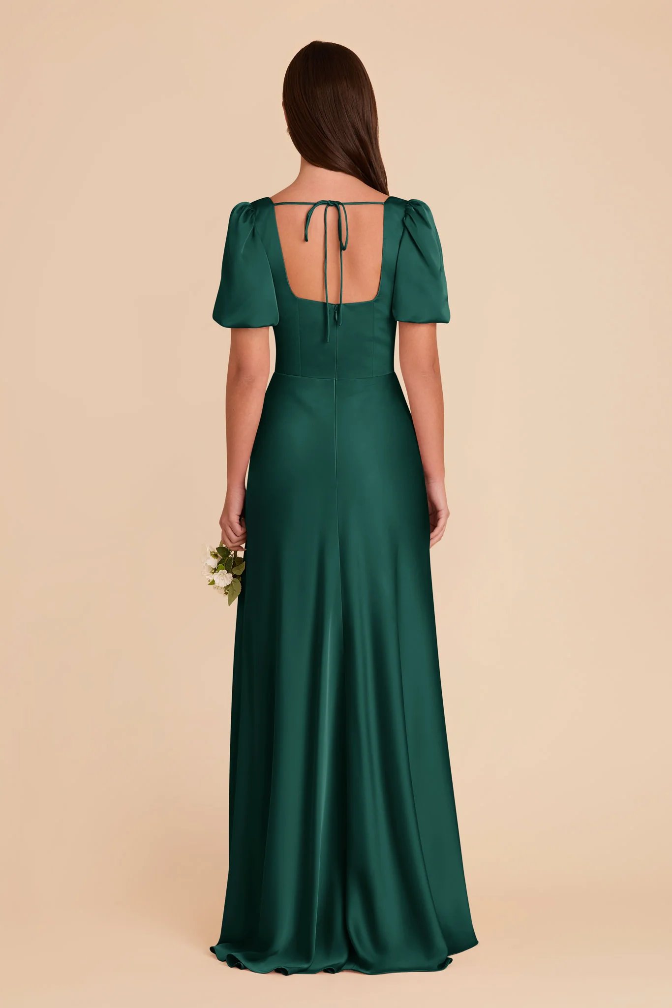 Matte Satin Emerald Dress - XNAUWBI