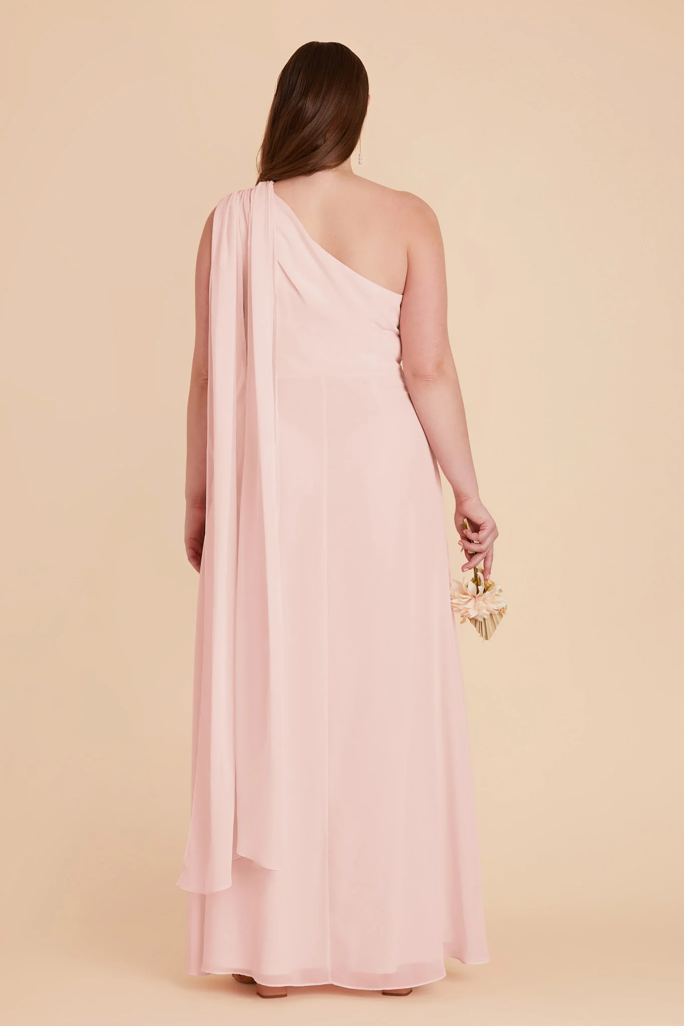 Chiffon Blush Pink Dress - XNAUWBI