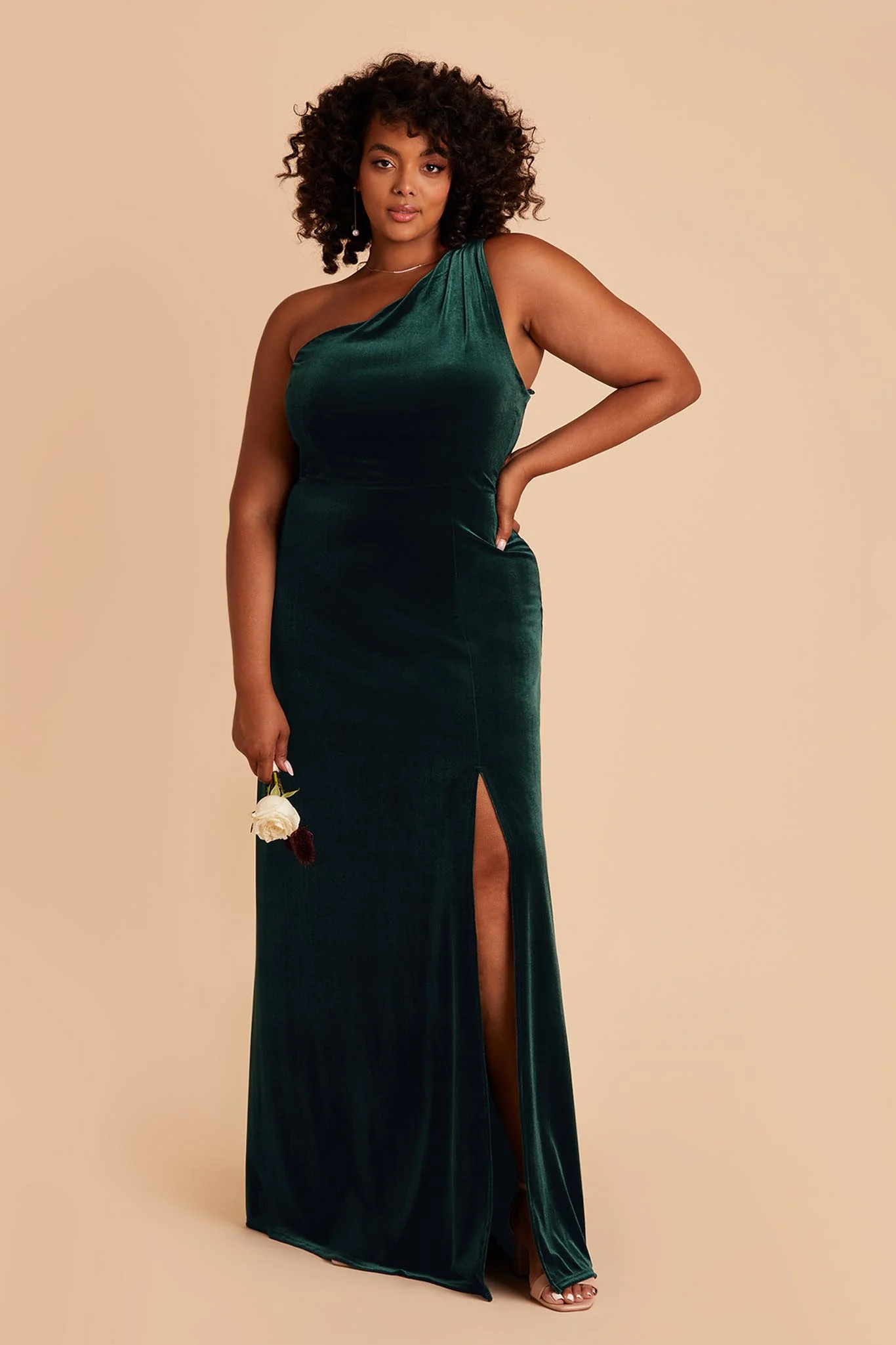 Velvet Emerald Dress - XNAUWBI