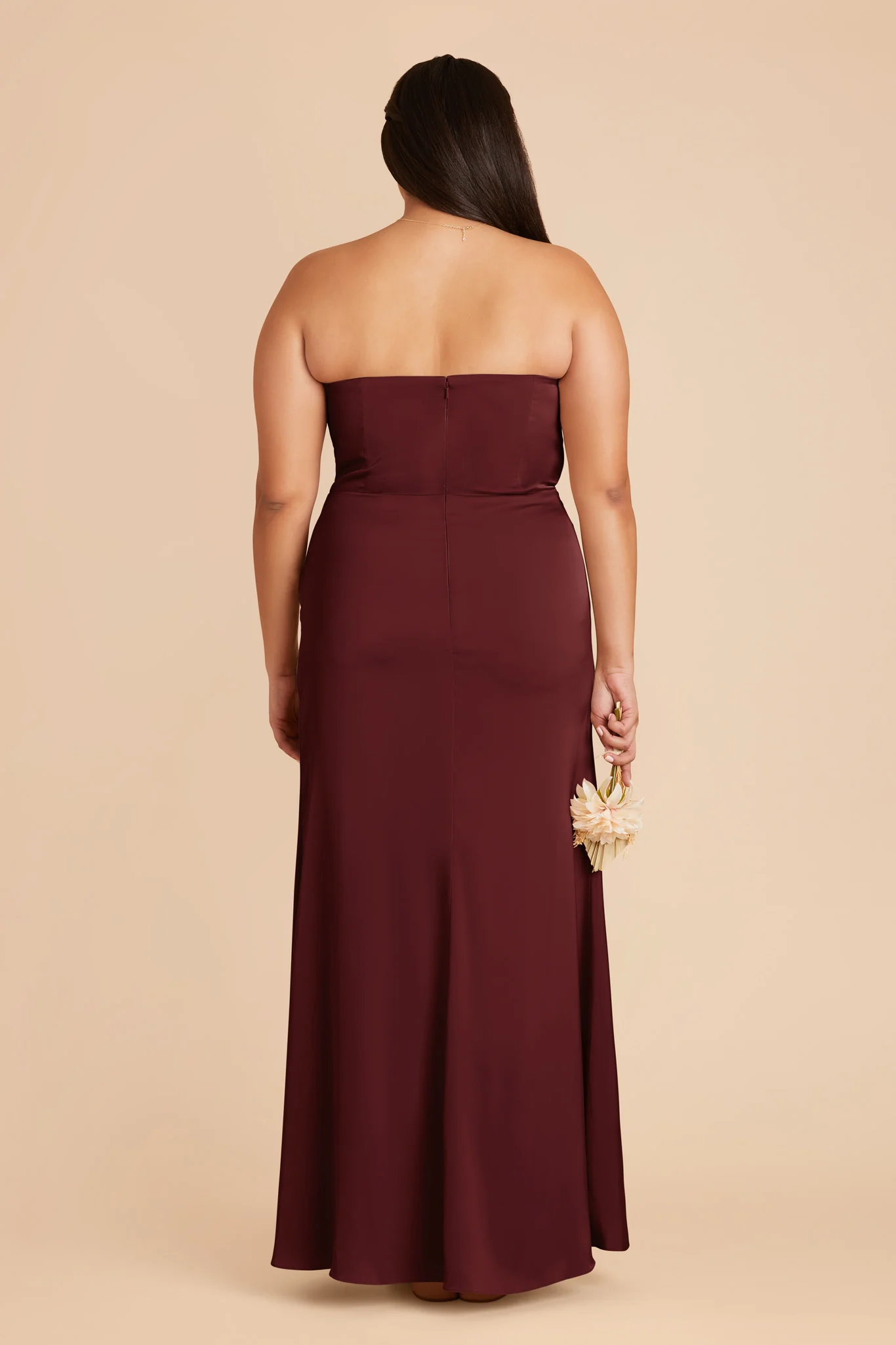 Matte Satin Cabernet Dress - XNAUWBI