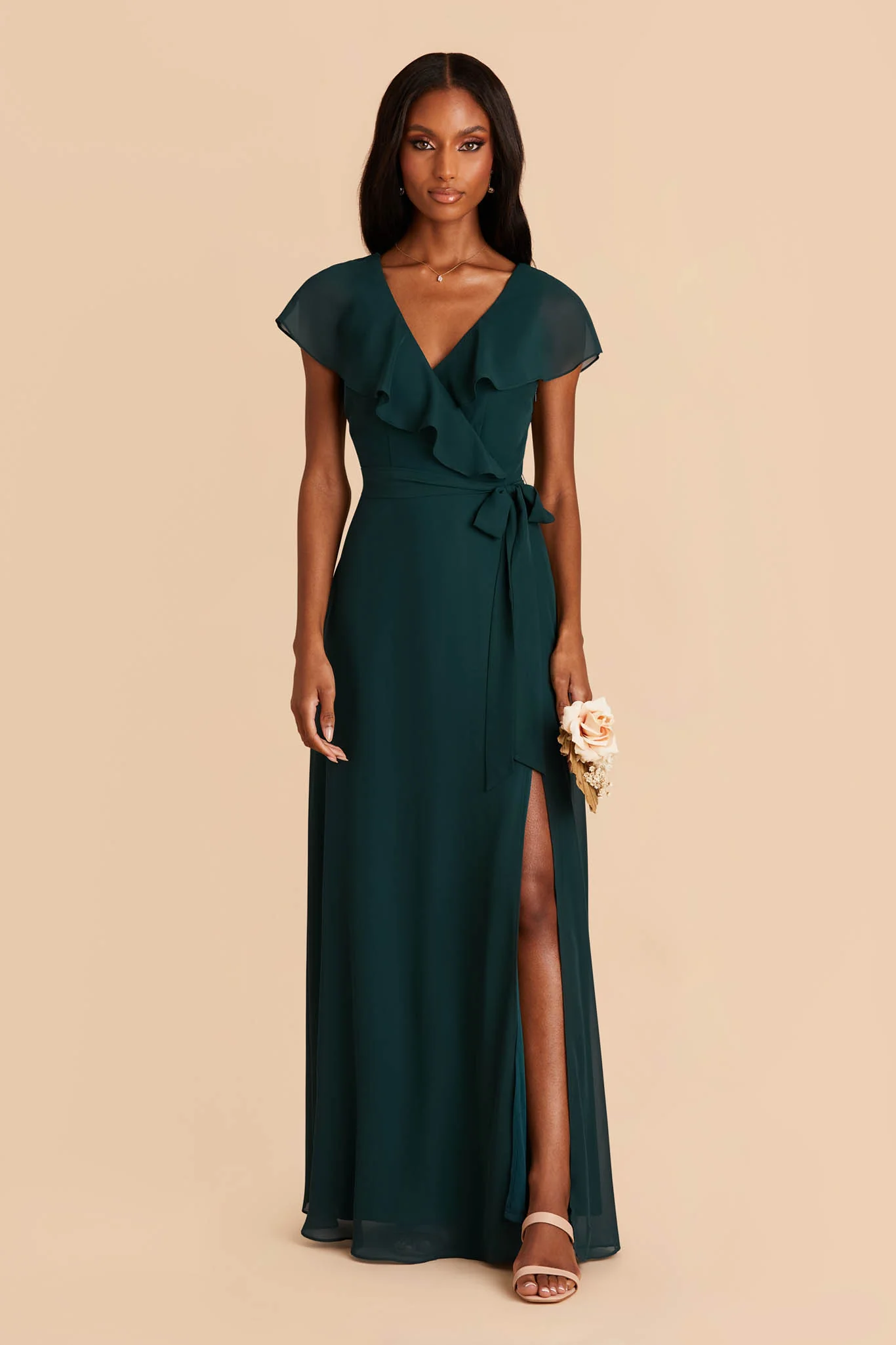 Chiffon Emerald Dress - XNAUWBI