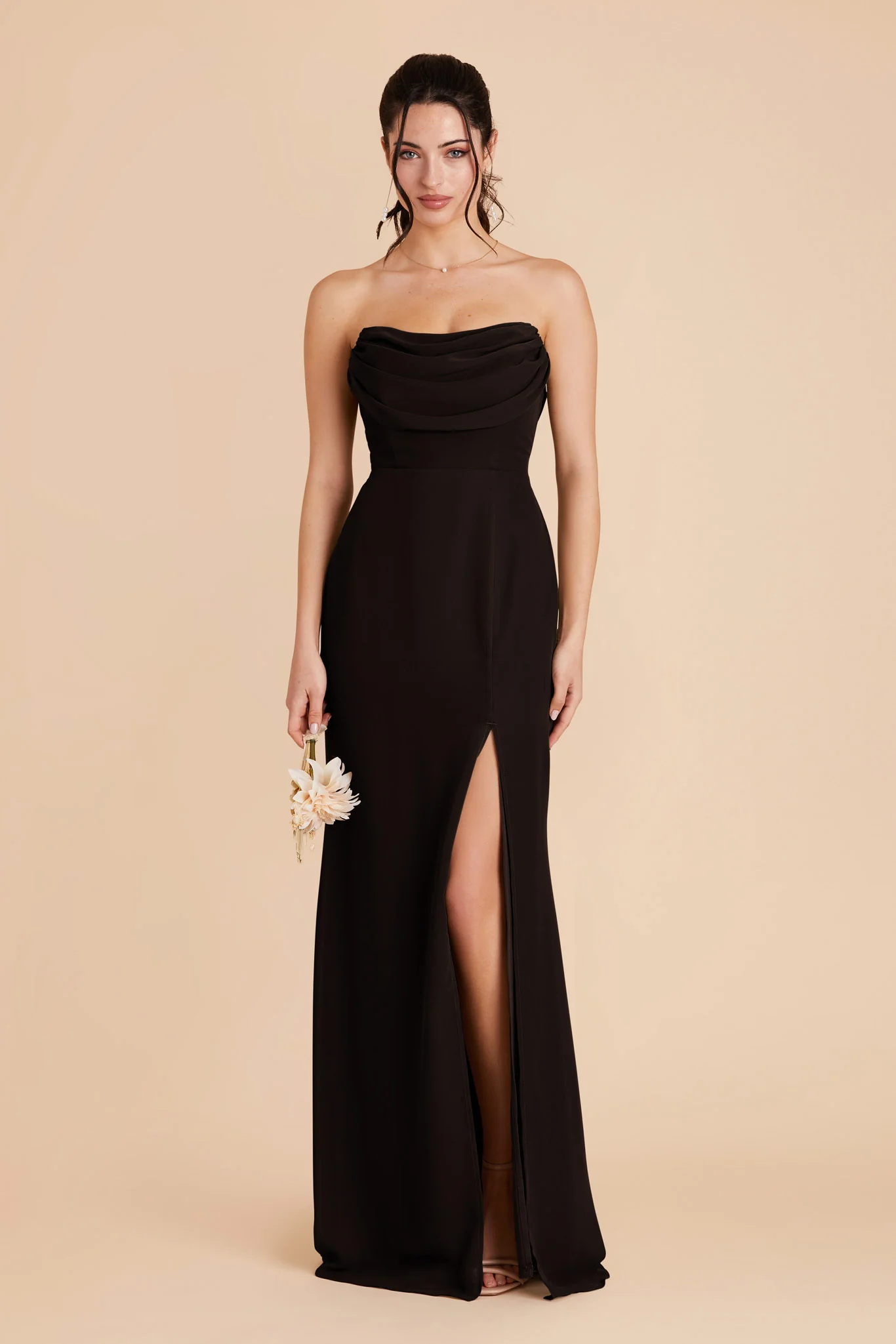 Chiffon Black Dress - XNAUWBI